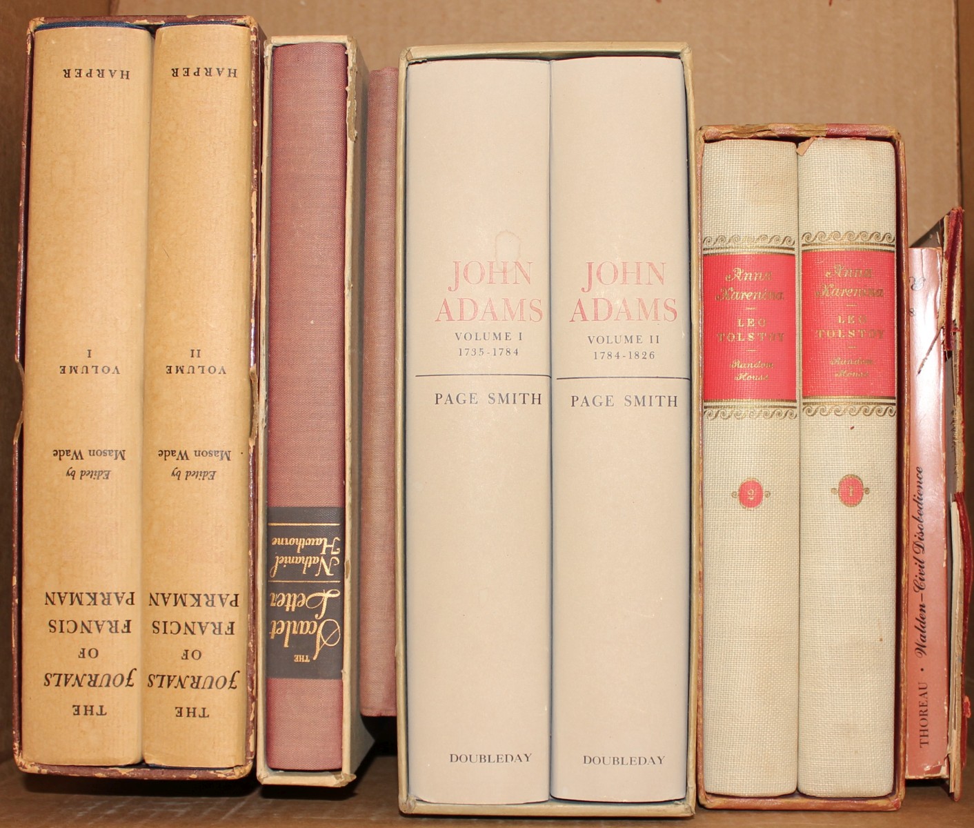 JOHN ADAMS, SCARLET LETTER, ANNA KARENINA