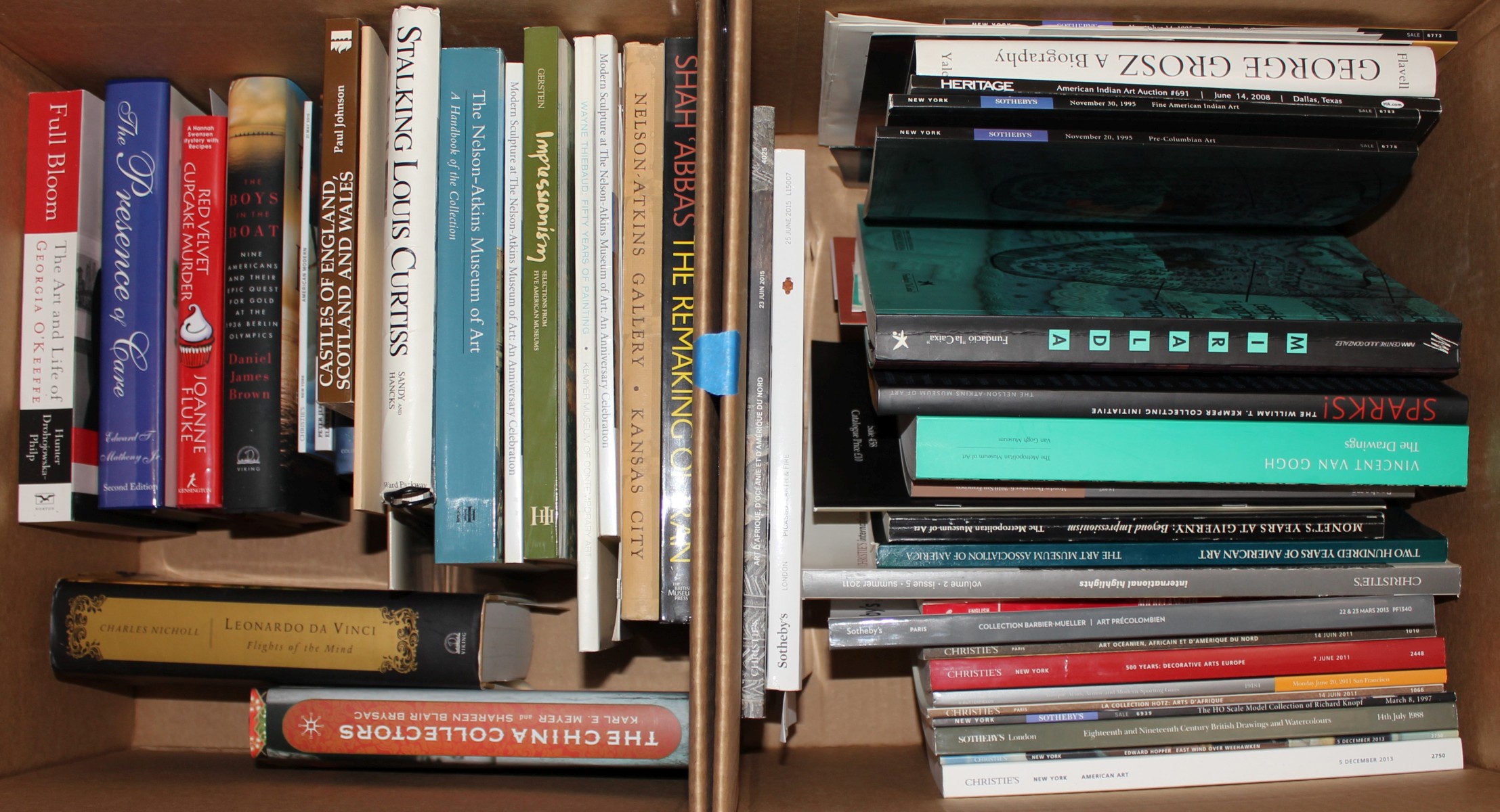 G. O'KEEFE, VAN GOGH, GEORGE GROSZ, AUCTION CATALOGS