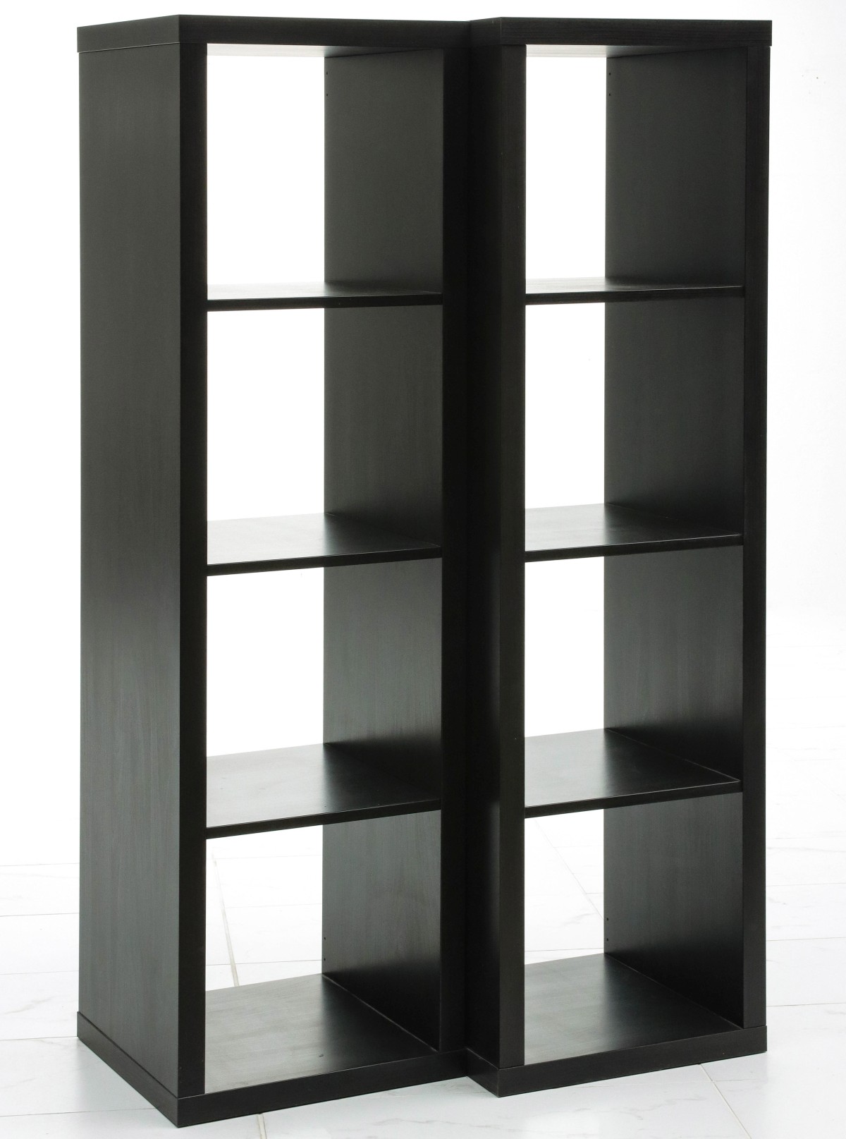 A PAIR LATE 20TH C. FOUR TIER OPEN CASES