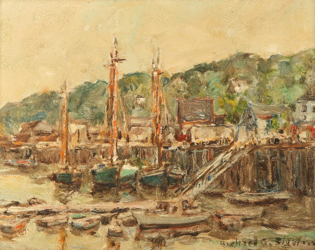 RICHARD SIGAFOOS (20TH CENTURY) OIL ON BOARD