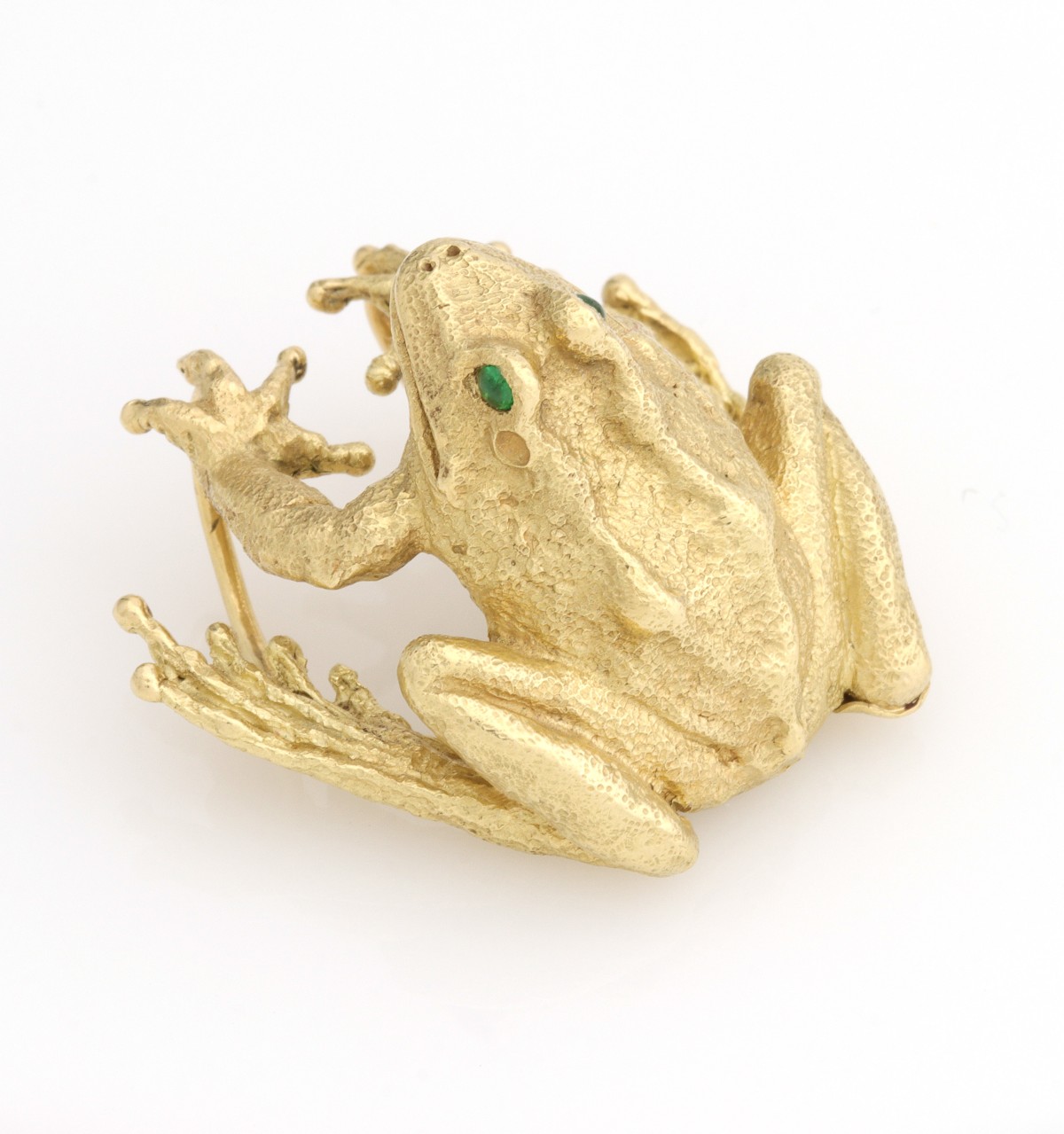 ANDRE HARVEY (1941-2018) 18K GOLD FROG ENHANCER