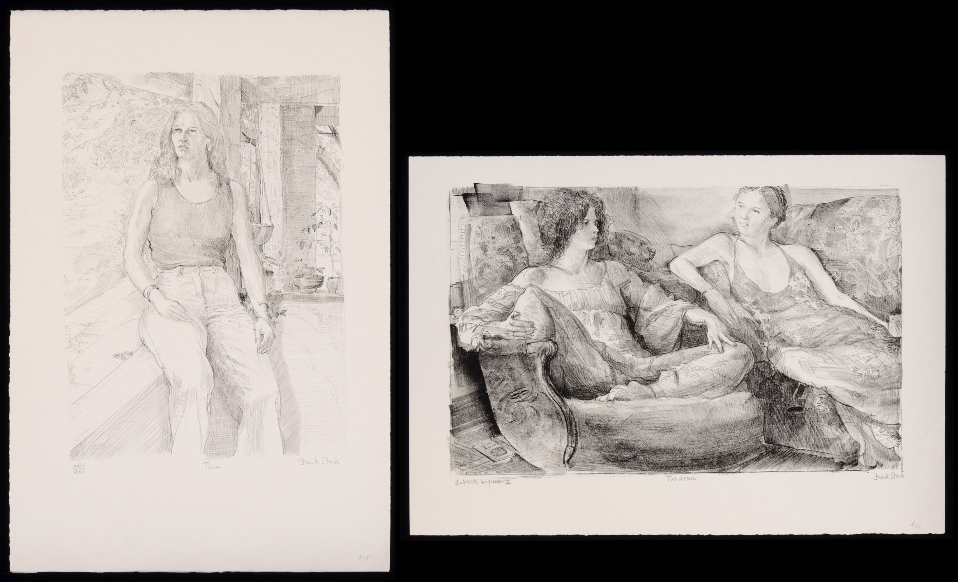 A COLLECTION OF PENCIL SIGNED PRINTS INCL FRANK STACK