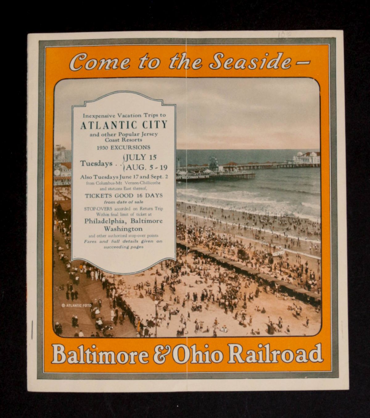 FOURTEEN PIECES B&O RR EPHEMERA DATING TO 1913