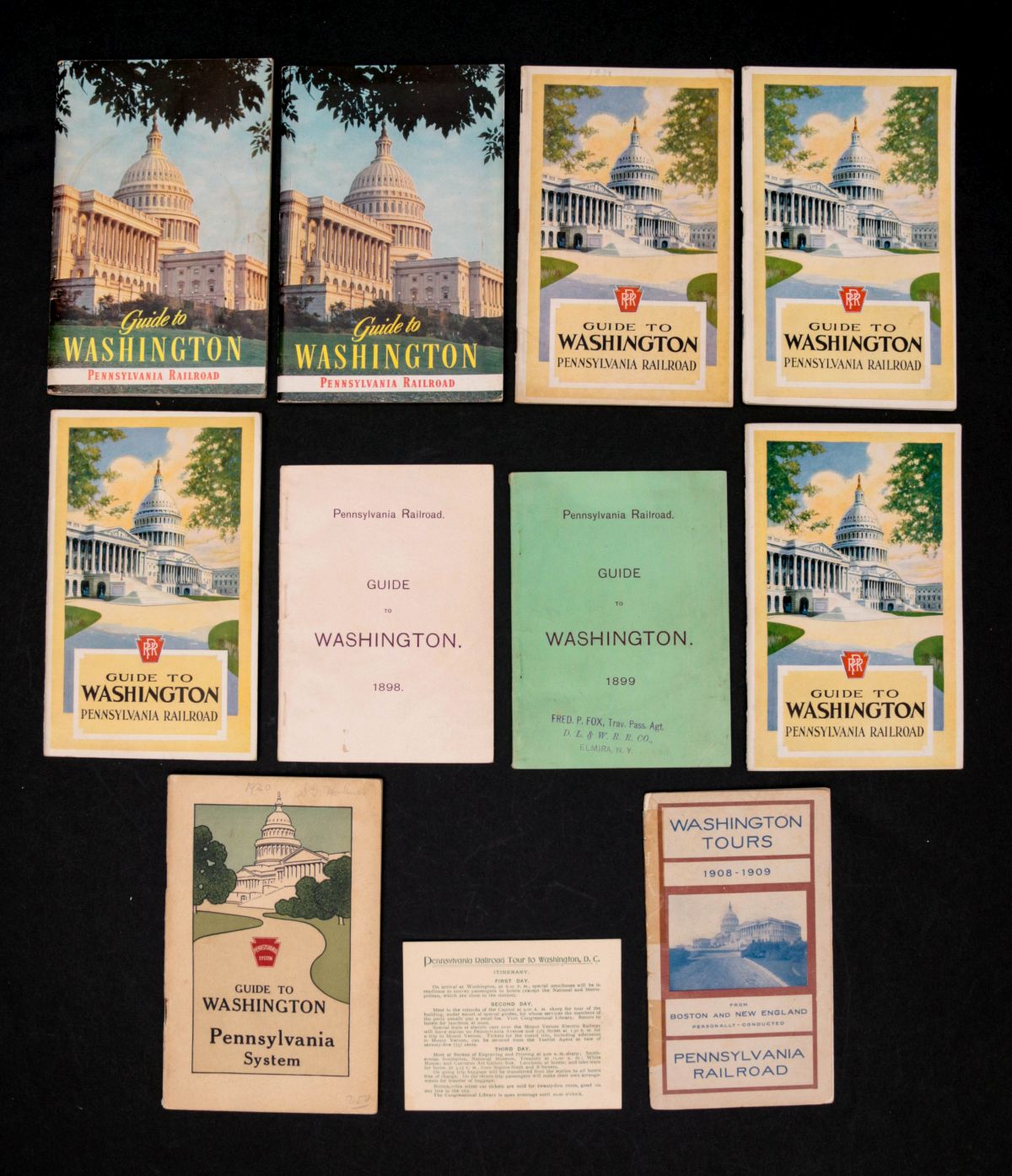 A COLLECTION OF PENNSYLVANIA RR TRAVEL EPHEMERA