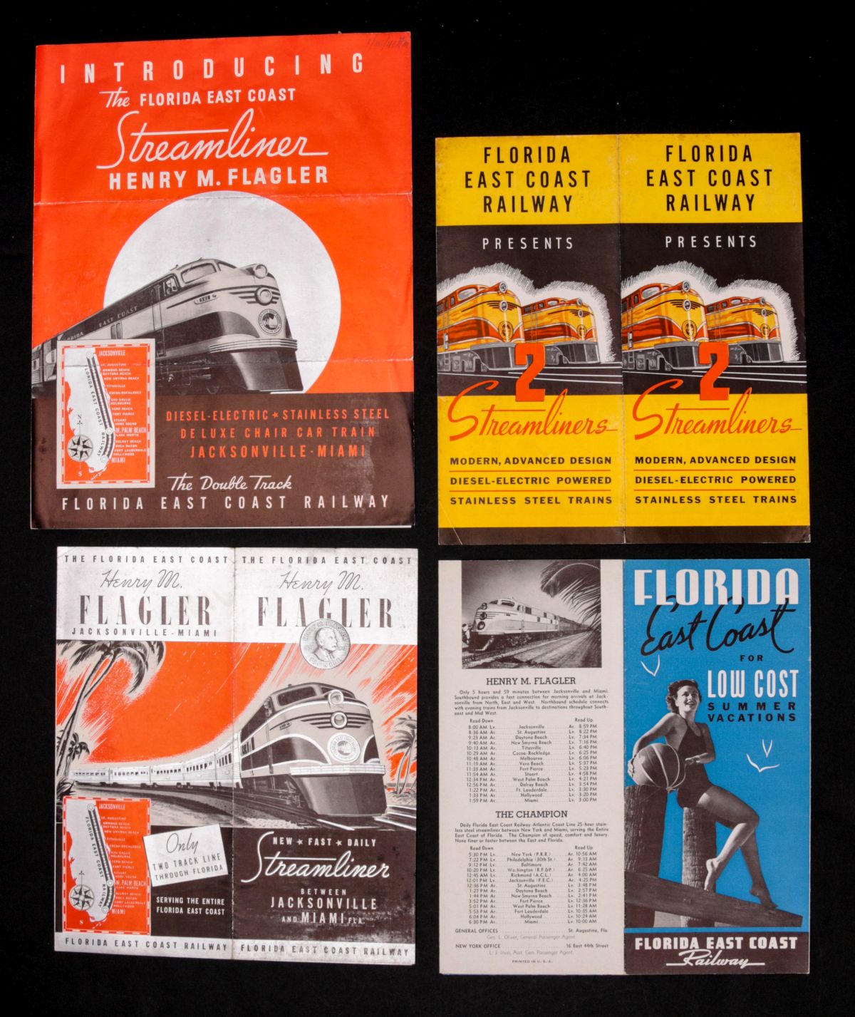 FLORIDA EAST & ATLANTIC COAST LINE EPHEMERA (35PCS)