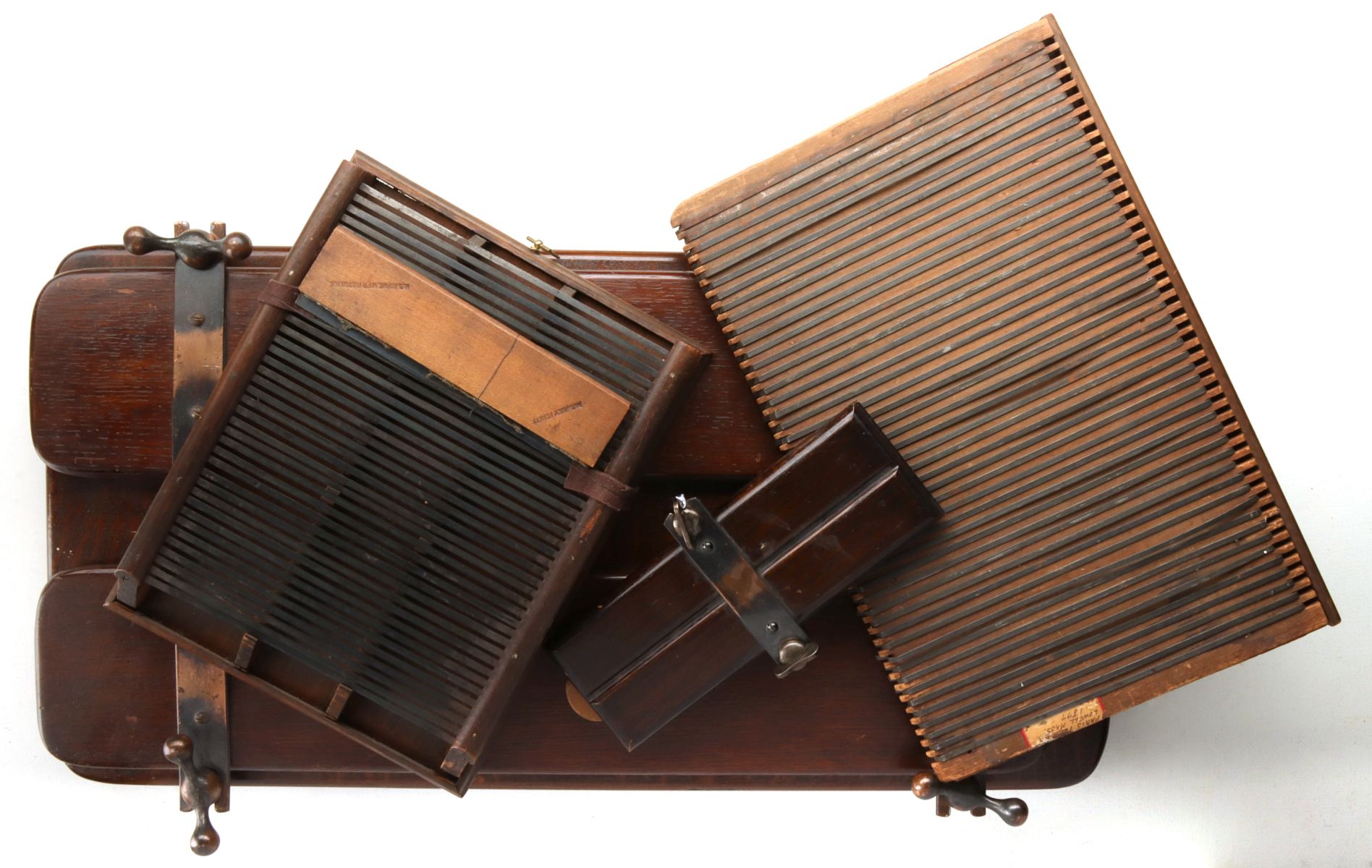TROUSERS PRESS AND VICTORIAN PLEATERS, CIRCA 1900