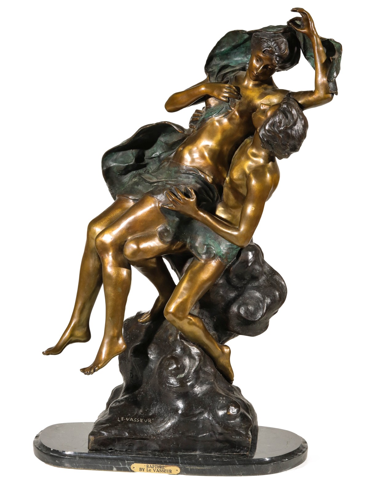 A LATE 20th C. BRONZE SCULPTURE AFTER HENRI LAVASEUR