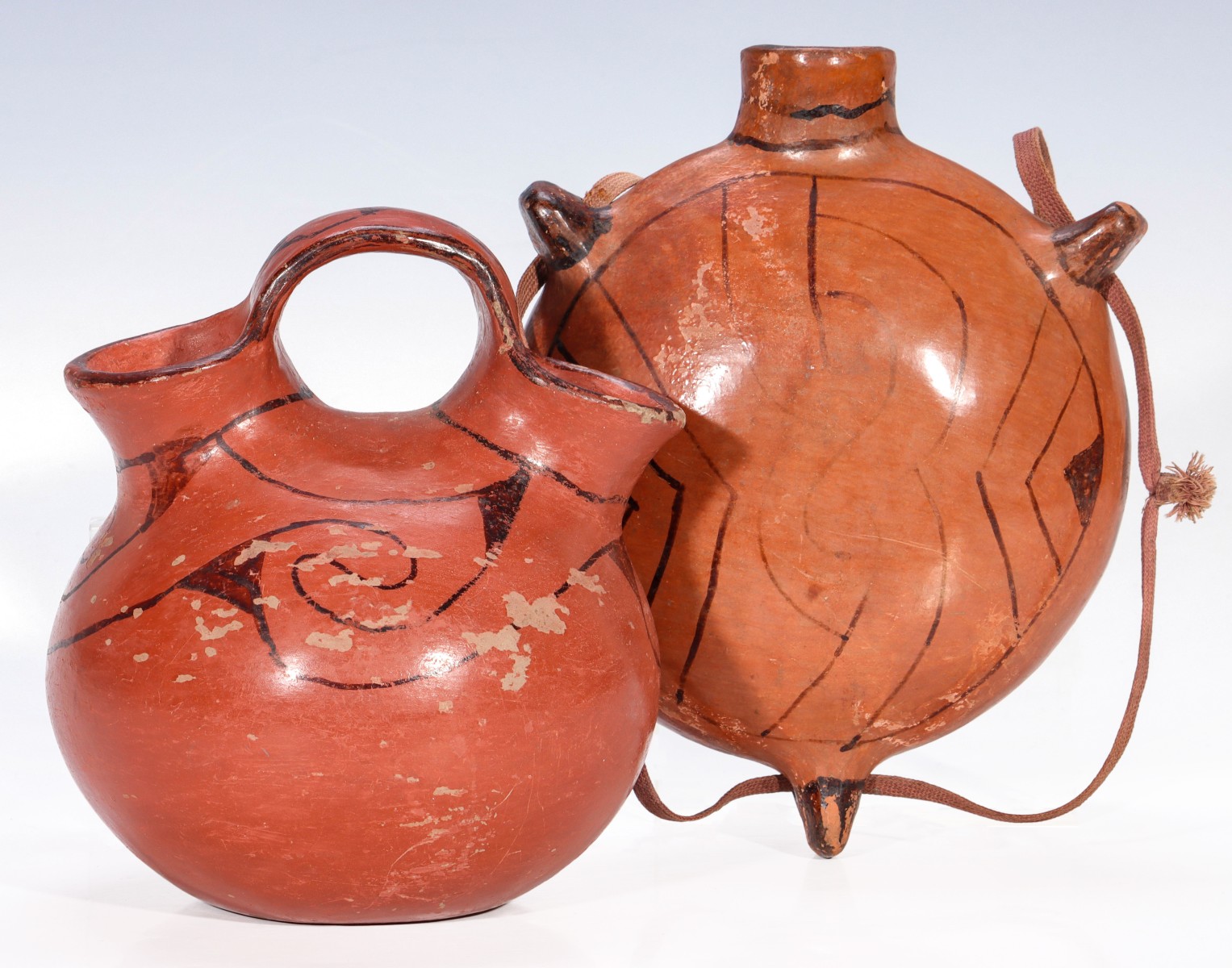 TWO CIRCA 1900 MARICOPA INDIAN POTTERY VESSELS