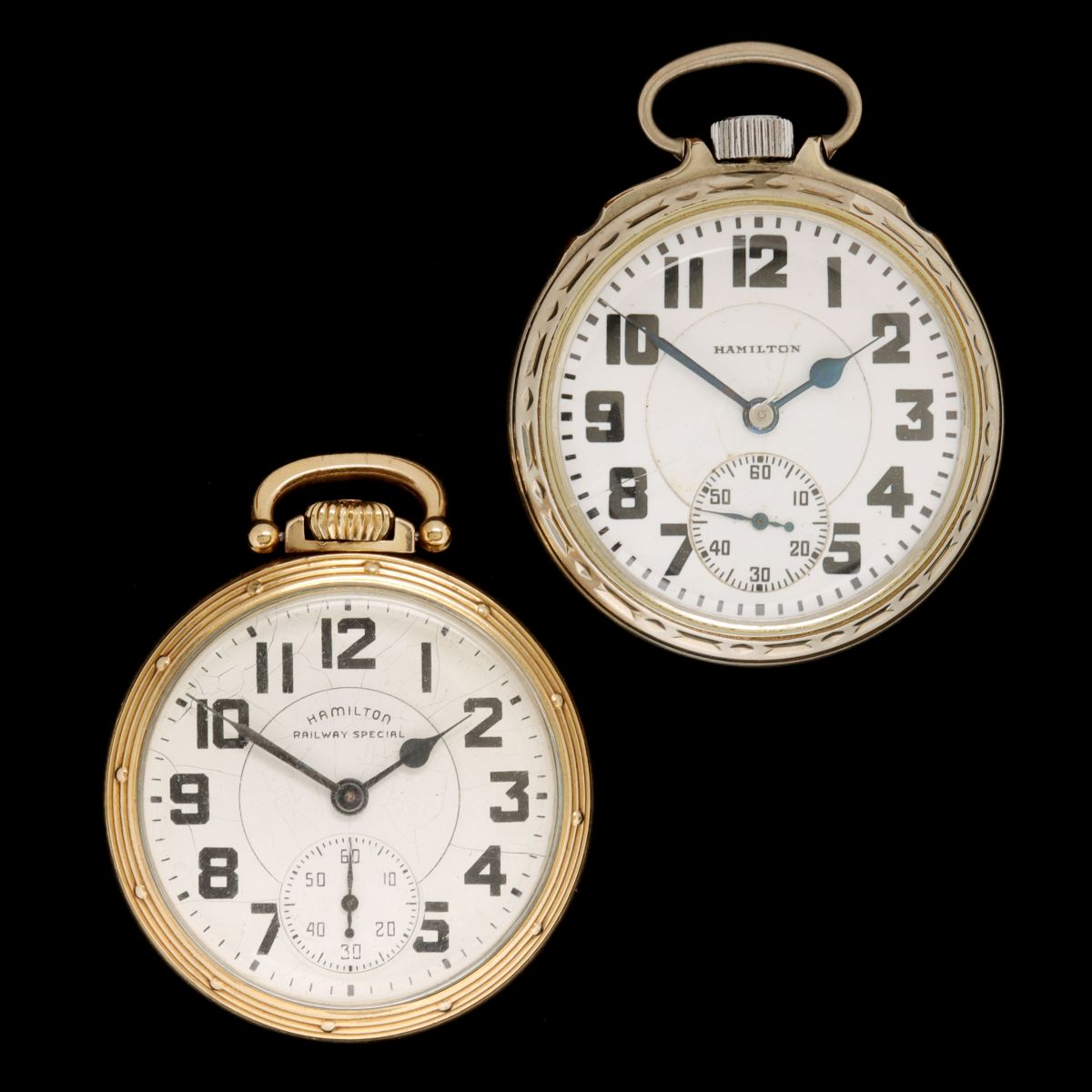 HAMILTON 992 AND 992B RAILROAD GRADE POCKET WATCHES