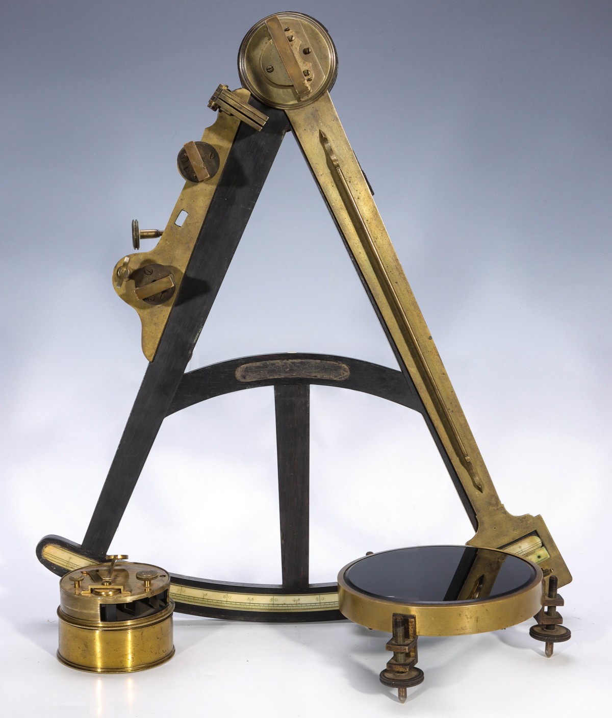 EBONY OCTANT | BRASS POCKET SEXTANT | ARTIFICIAL HORIZON