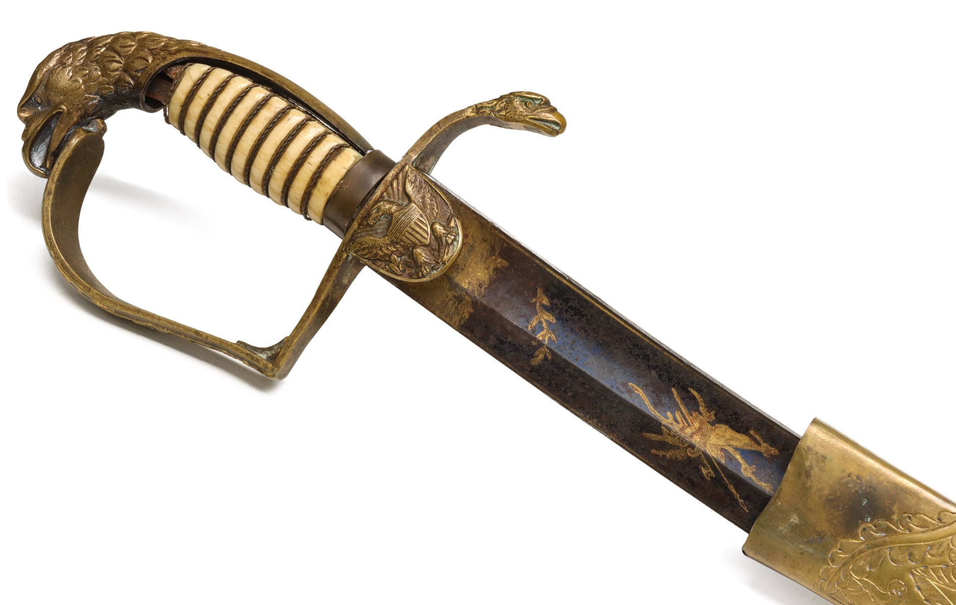 A WAR OF 1812 ERA EAGLE HEAD US OFFICER'S SWORD