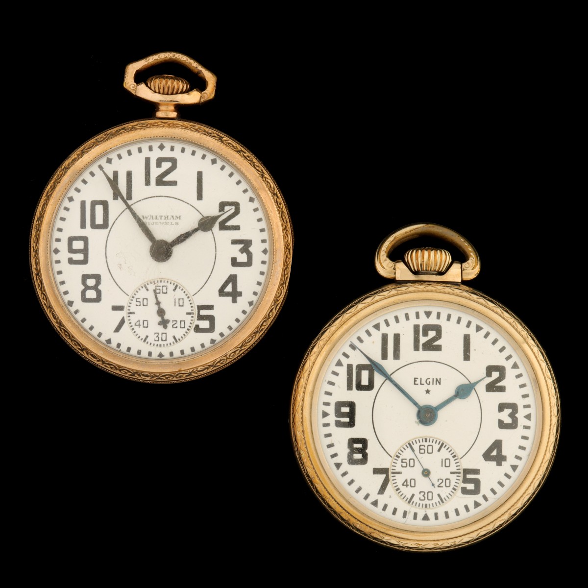 WALTHAM RIVERSIDE AND ELGIN RAYMOND RR GRADE WATCHES