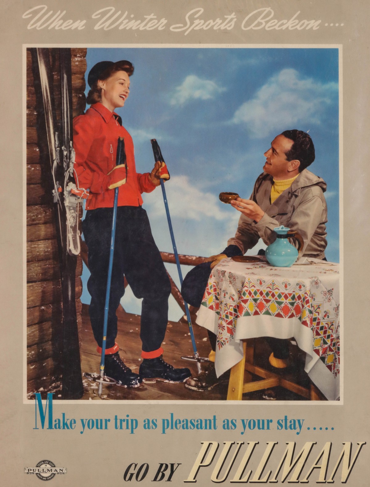 A PULLMAN ADVERTISING POSTER CIRCA 1941