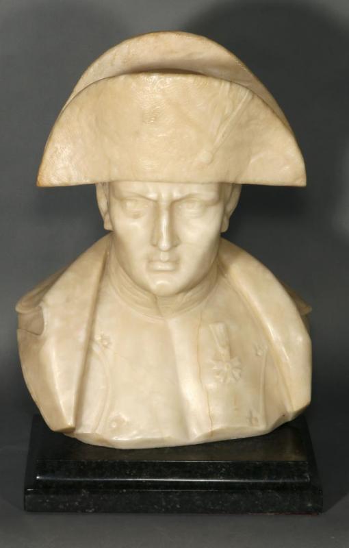 U. BIAGINI (EUROPEAN 19TH C.) NAPOLEON MARBLE BUST 