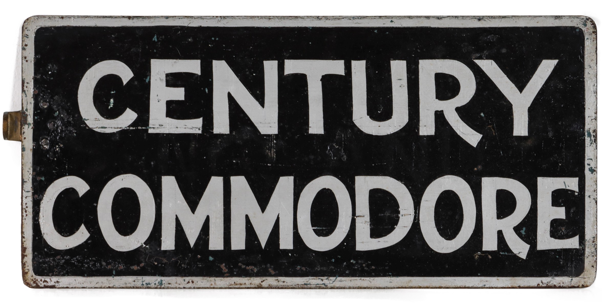 CENTURY COMMODORE PASSENGER TRAIN GATE SIGN