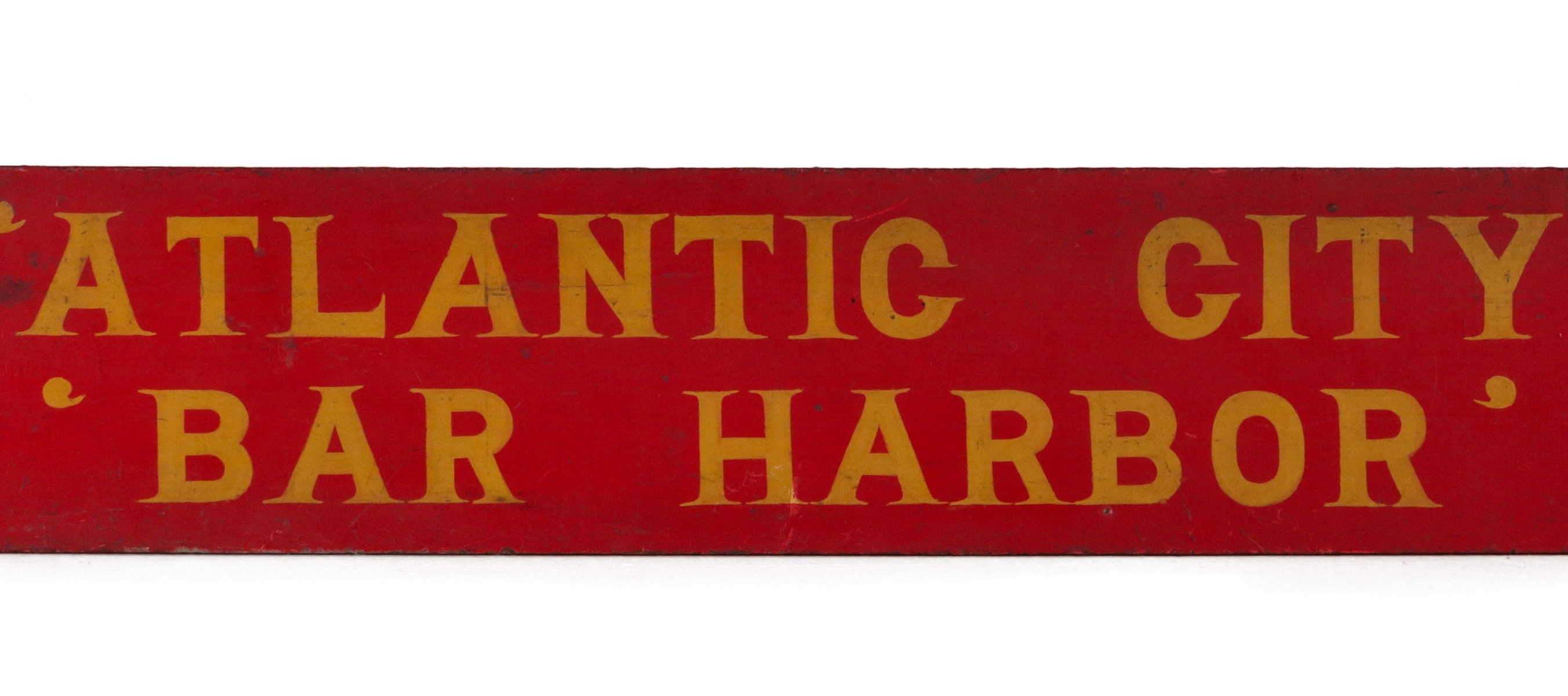 PENNSYLVANIA RR ATLANTIC CITY BAR HARBOR GATE SIGN