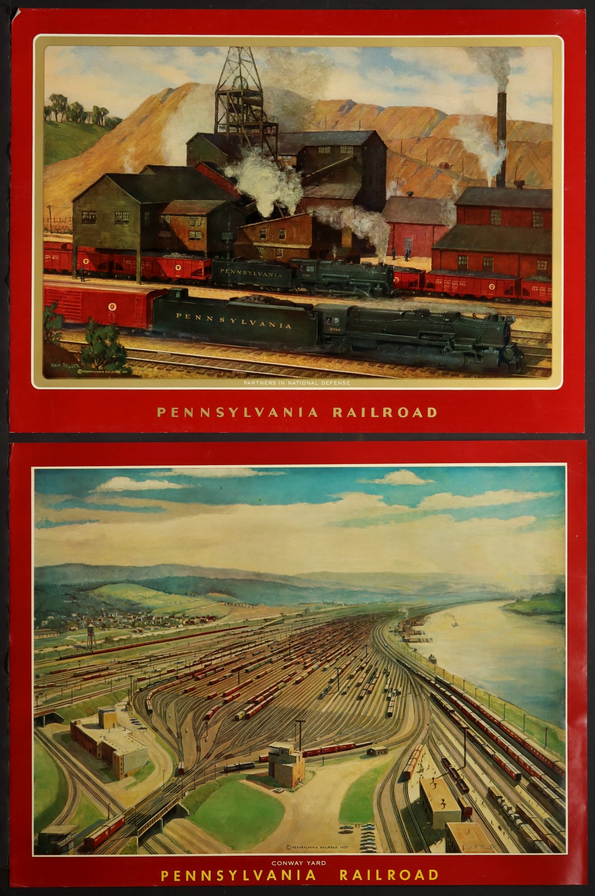 TWELVE DIFFERENT GRIF TELLER CALENDAR TOPS FOR PRR