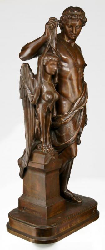 PIERRE EUGÈNE EMILE-HEBERT (1828-1893) BRONZE SCULPTURE