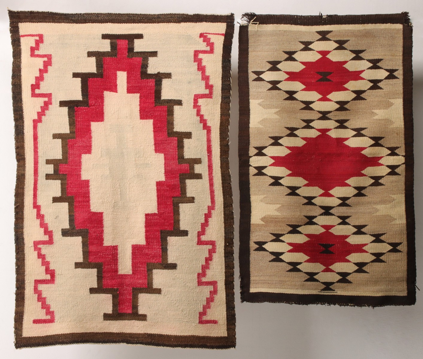 TWO GOOD NAVAJO WEAVINGS