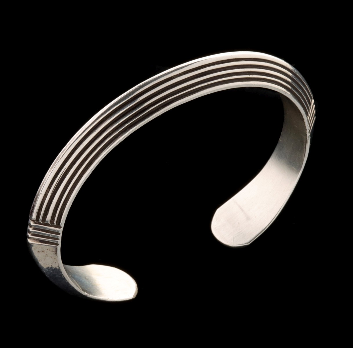 ALVIN TODACHEENE NAVAJO STERLING CUFF BRACELET