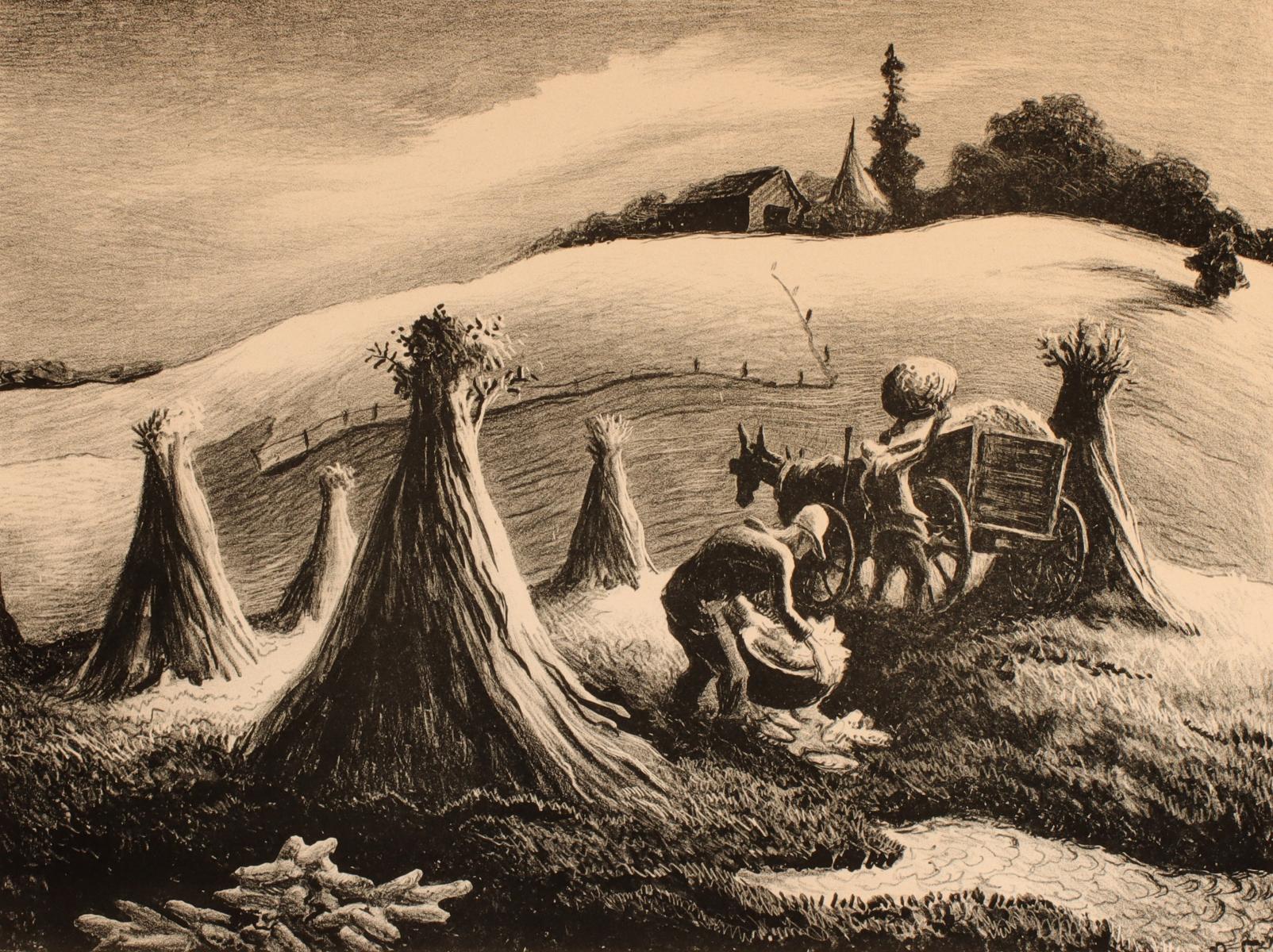 THOMAS HART BENTON (1889-1975) PENCIL SIGNED LITHO