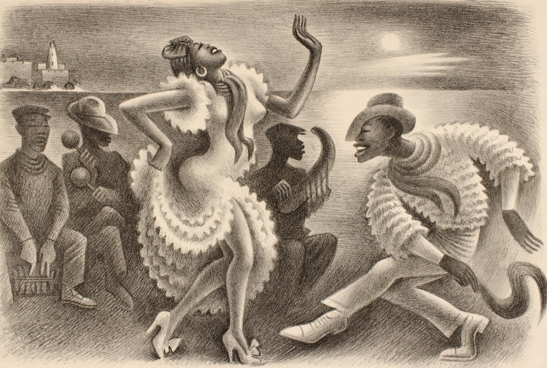 MIGUEL COVARRUBIAS (1904-1957) PENCIL SIGNED LITHO