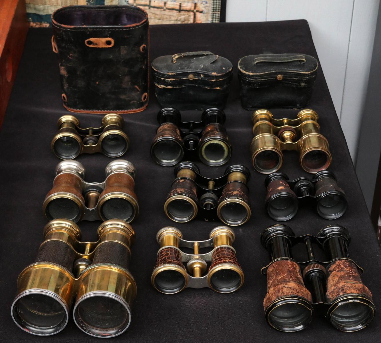 #247: A COLLECTION OF EARLY 20TH C. FIELD GLASSES