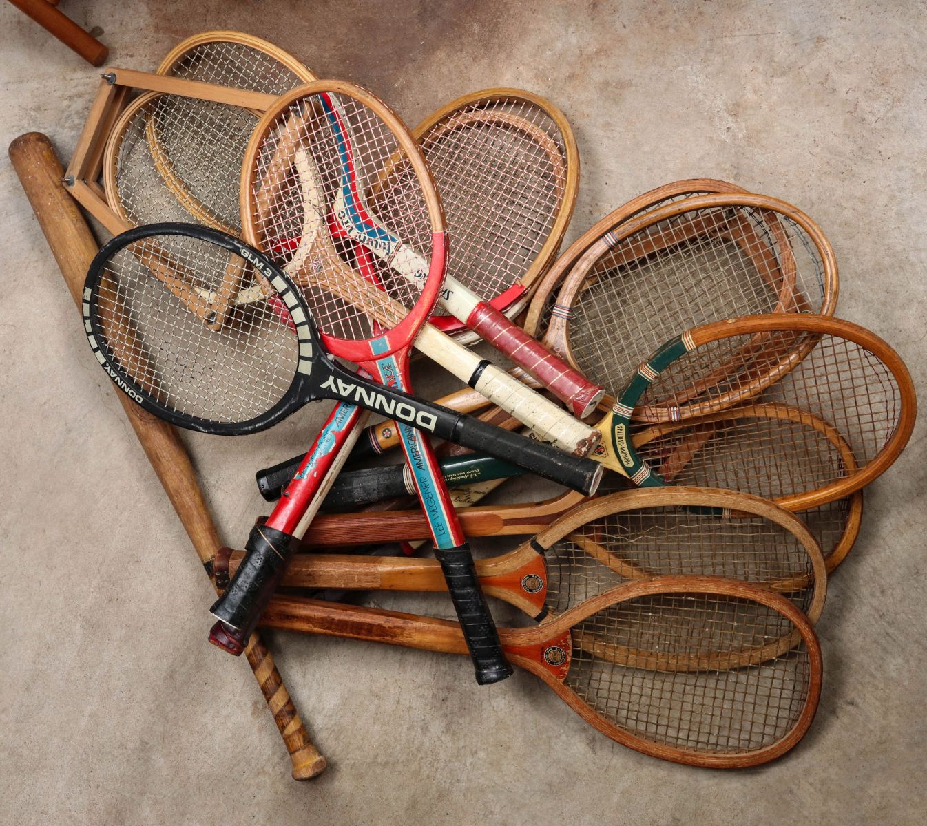 TENNIS RACKETS 1930 - 1960