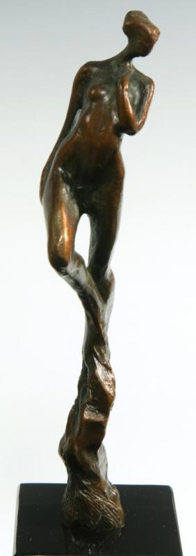 A TOM CORBIN (1954- ) BRONZE SCULPTURE