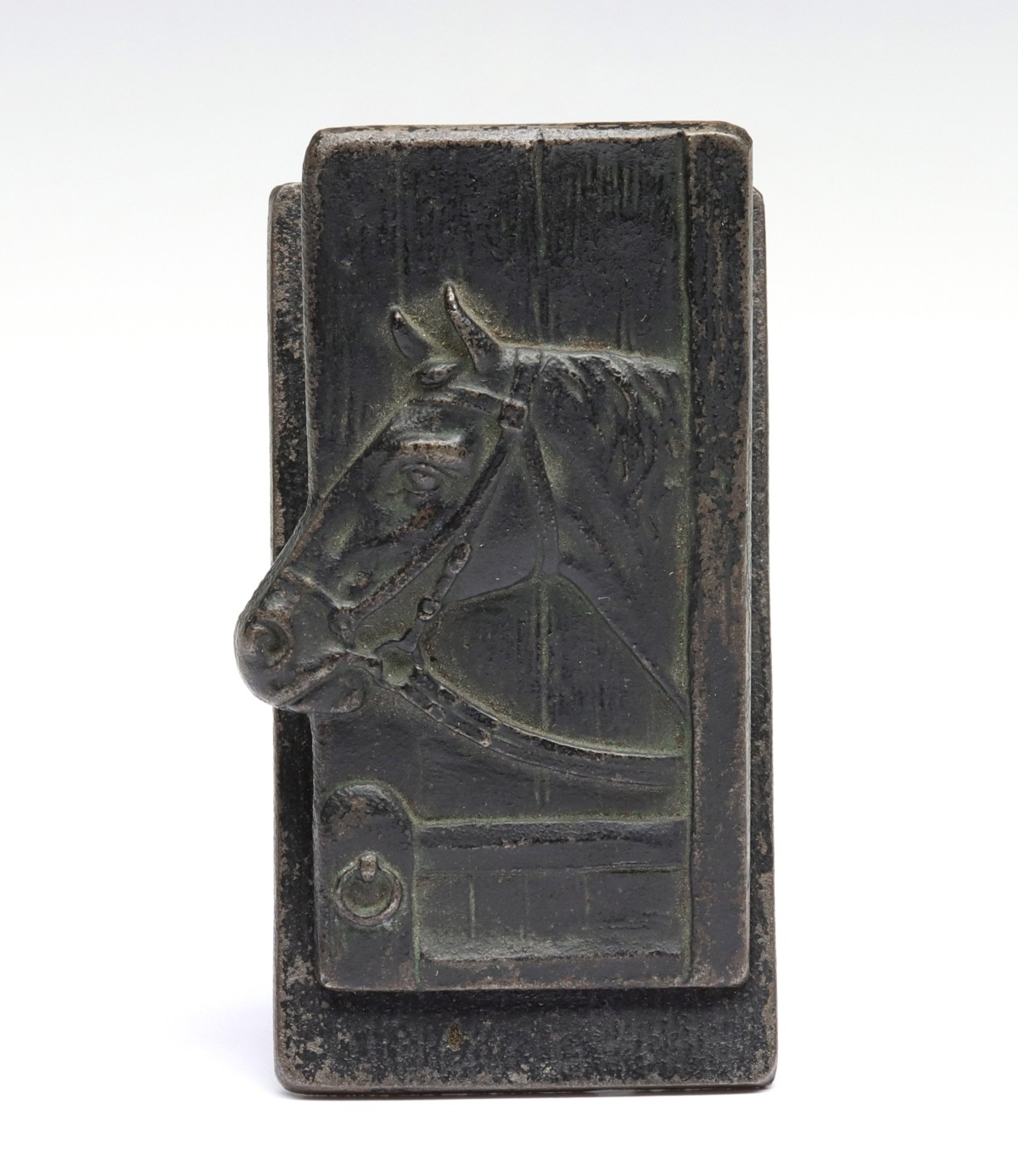 IRON HORSE HEAD FIGURAL LETTER CLIP 1880-1910