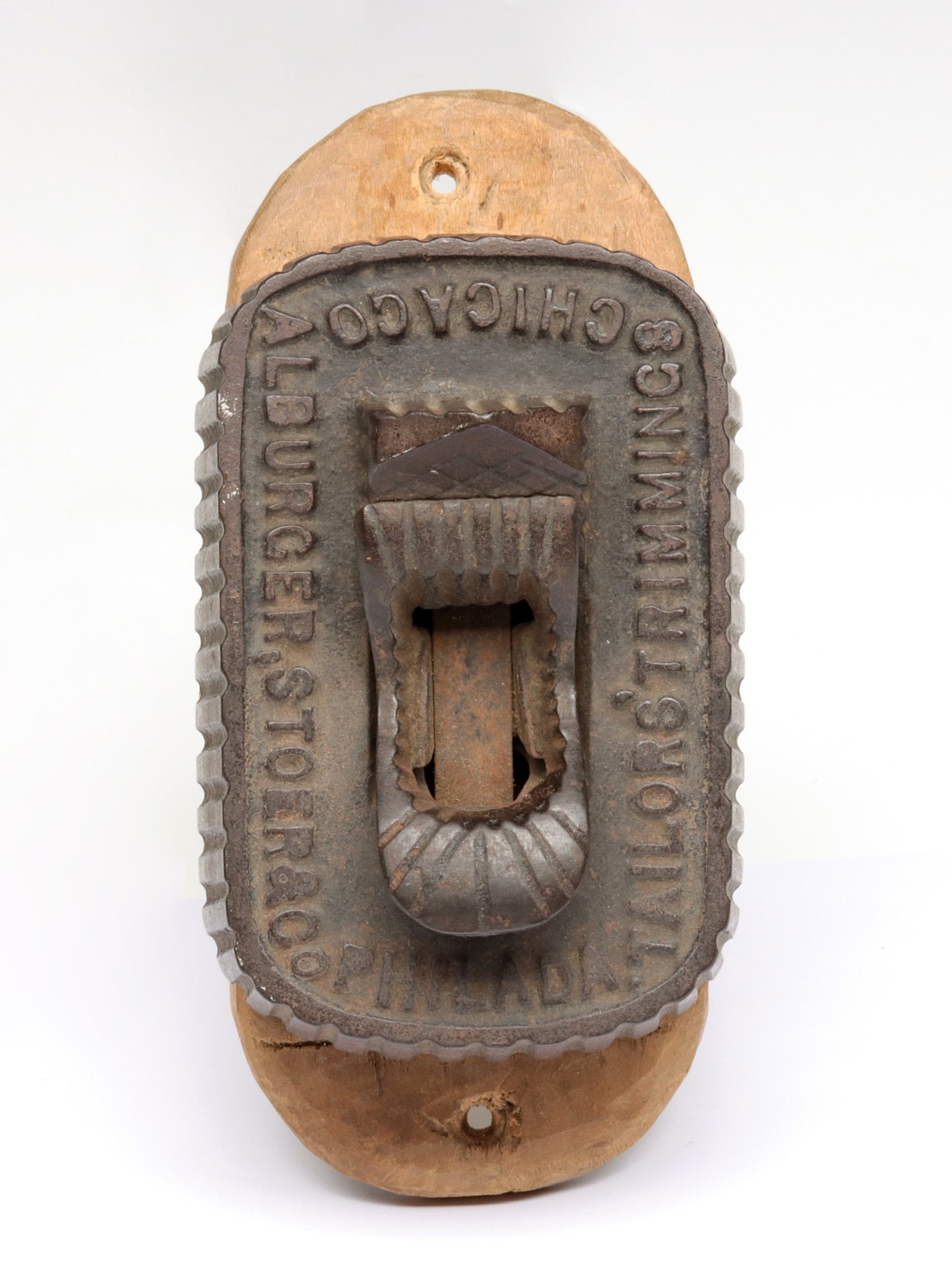 IRON DRY GOODS ADVERTISING LETTER CLIP 1880-1910