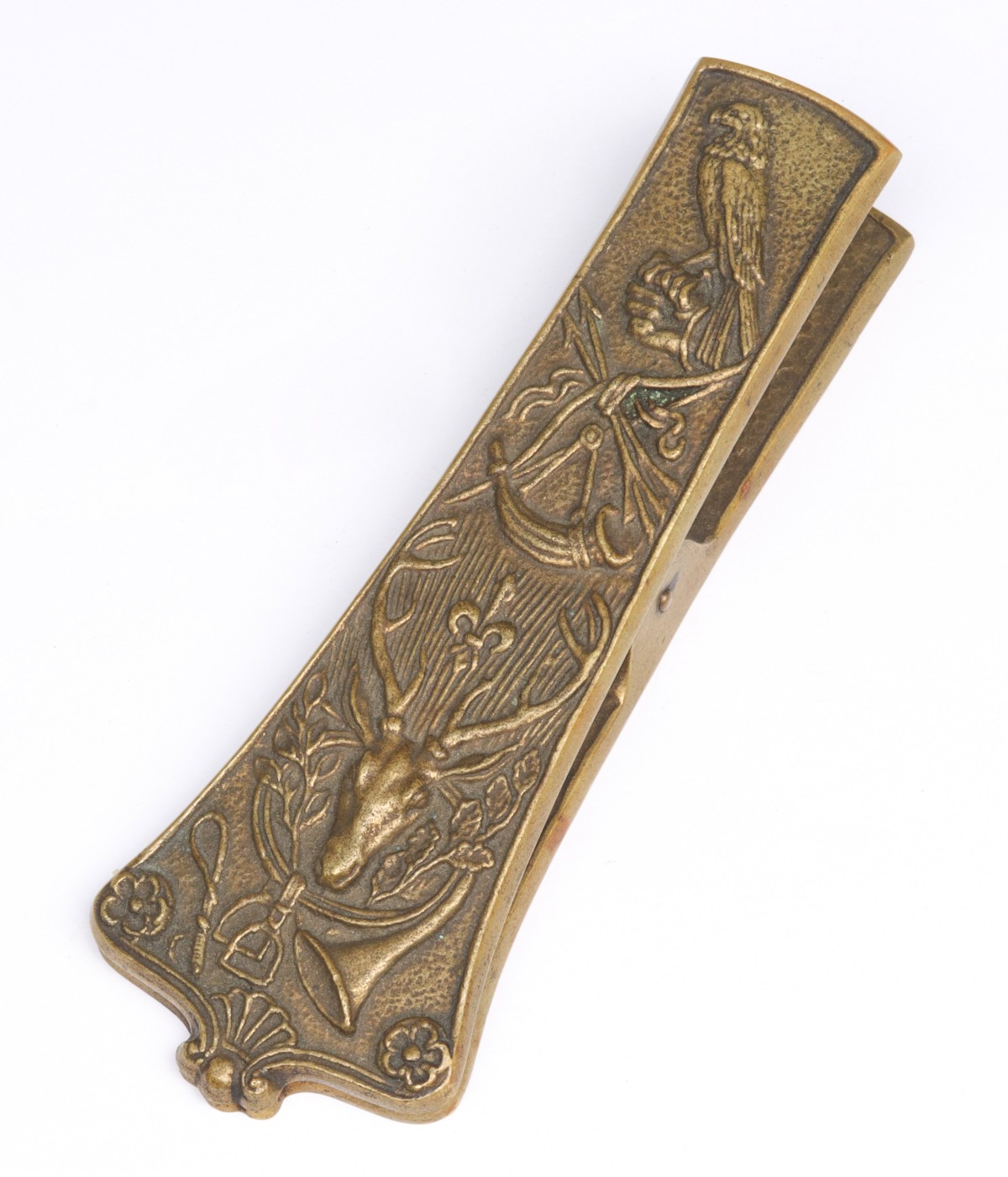 MAX LE VERRIER (1891-1973) BRONZE LETTER CLIP