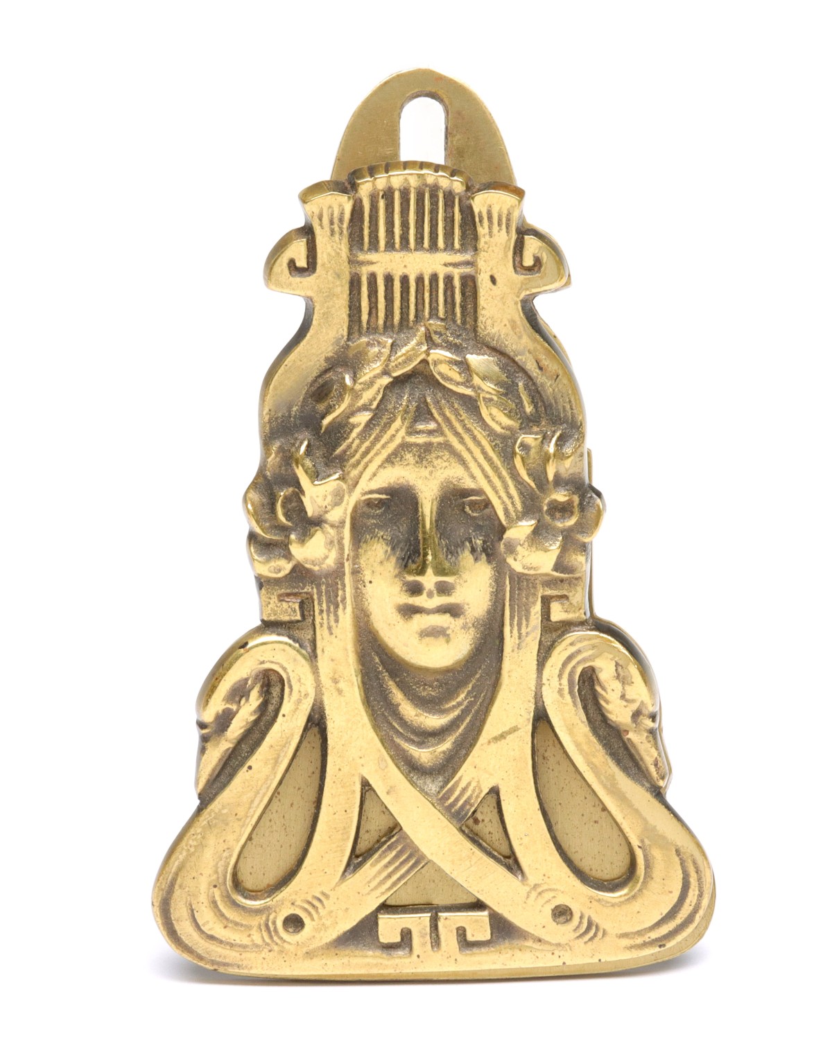 A CAST BRASS ART NOUVEAU LETTER CLIP 1880-1910