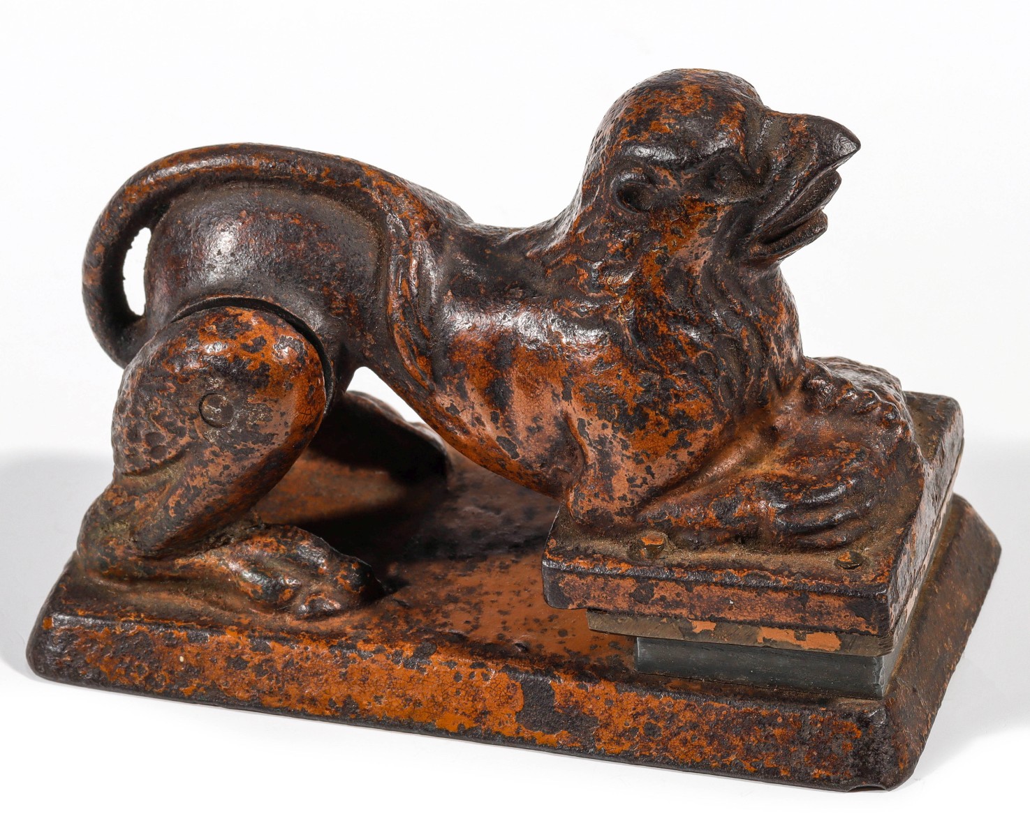 AN UNUSUAL GRIFFON FIGURAL IRON SEAL C. 1880