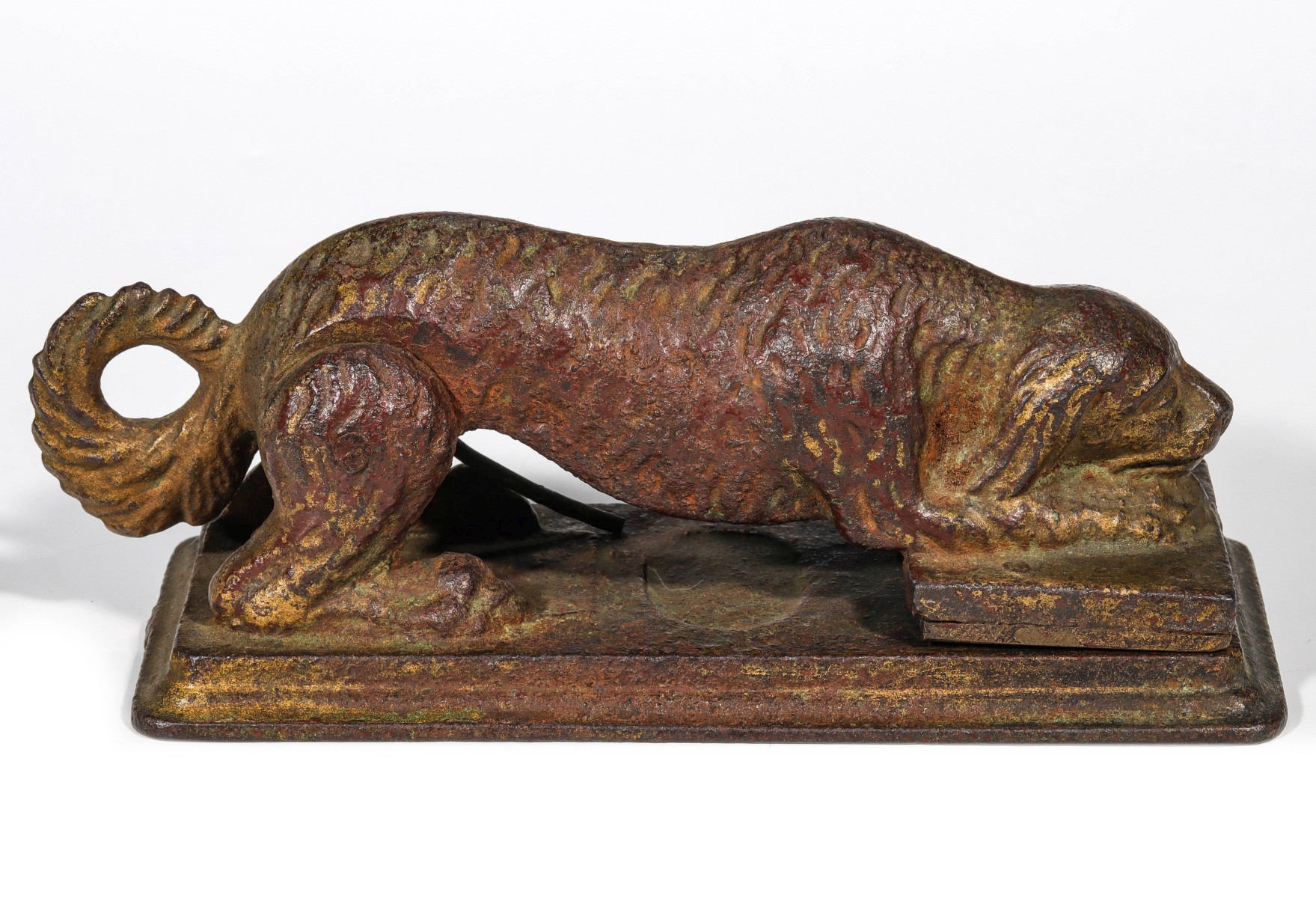 AN UNUSUAL FIGURAL DOG IRON SEAL C. 1890