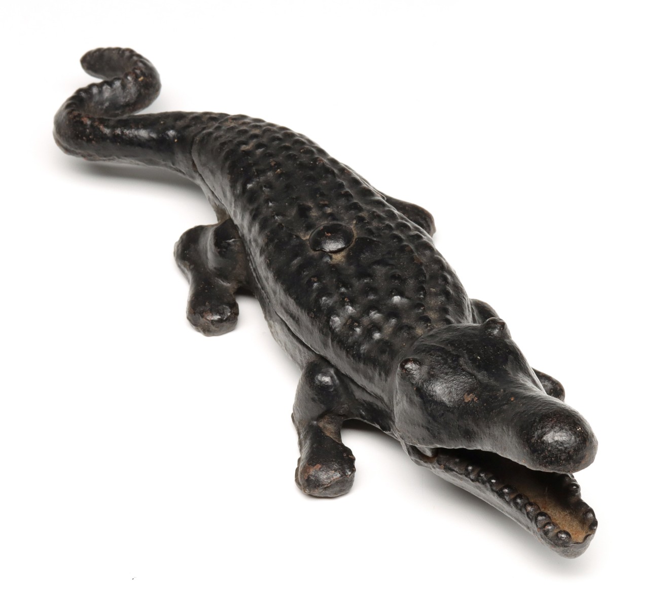 CAST IRON FIGURE OF AN ALLIGATOR CIRCA 1920