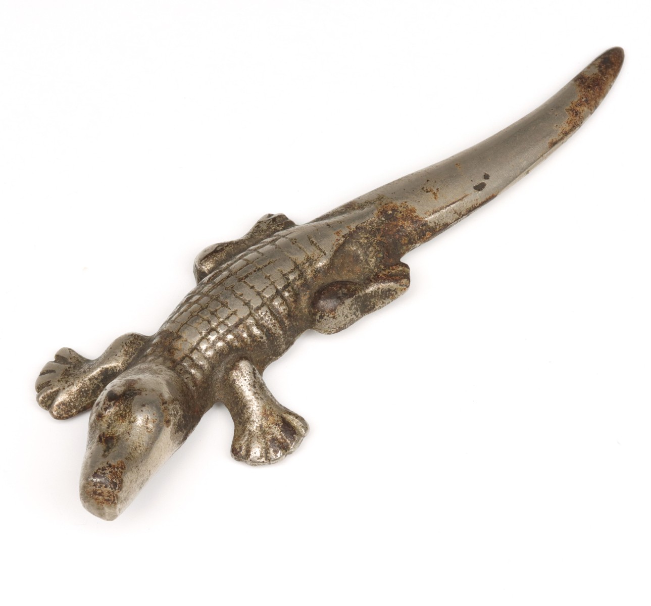 MASCOT STOVE CHATTANOOGA IRON ALLIGATOR LETTER OPENER