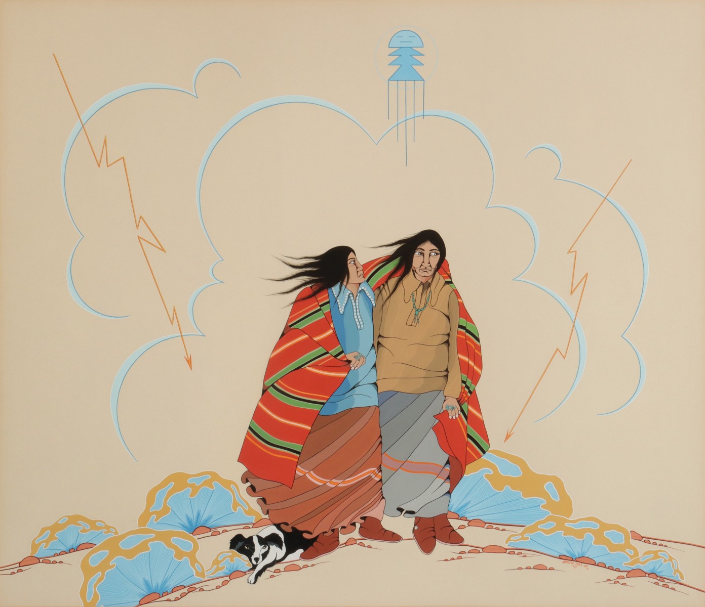 DIANE O'LEARY (1935-2013) GOUACHE ON ARTIST'S BOARD