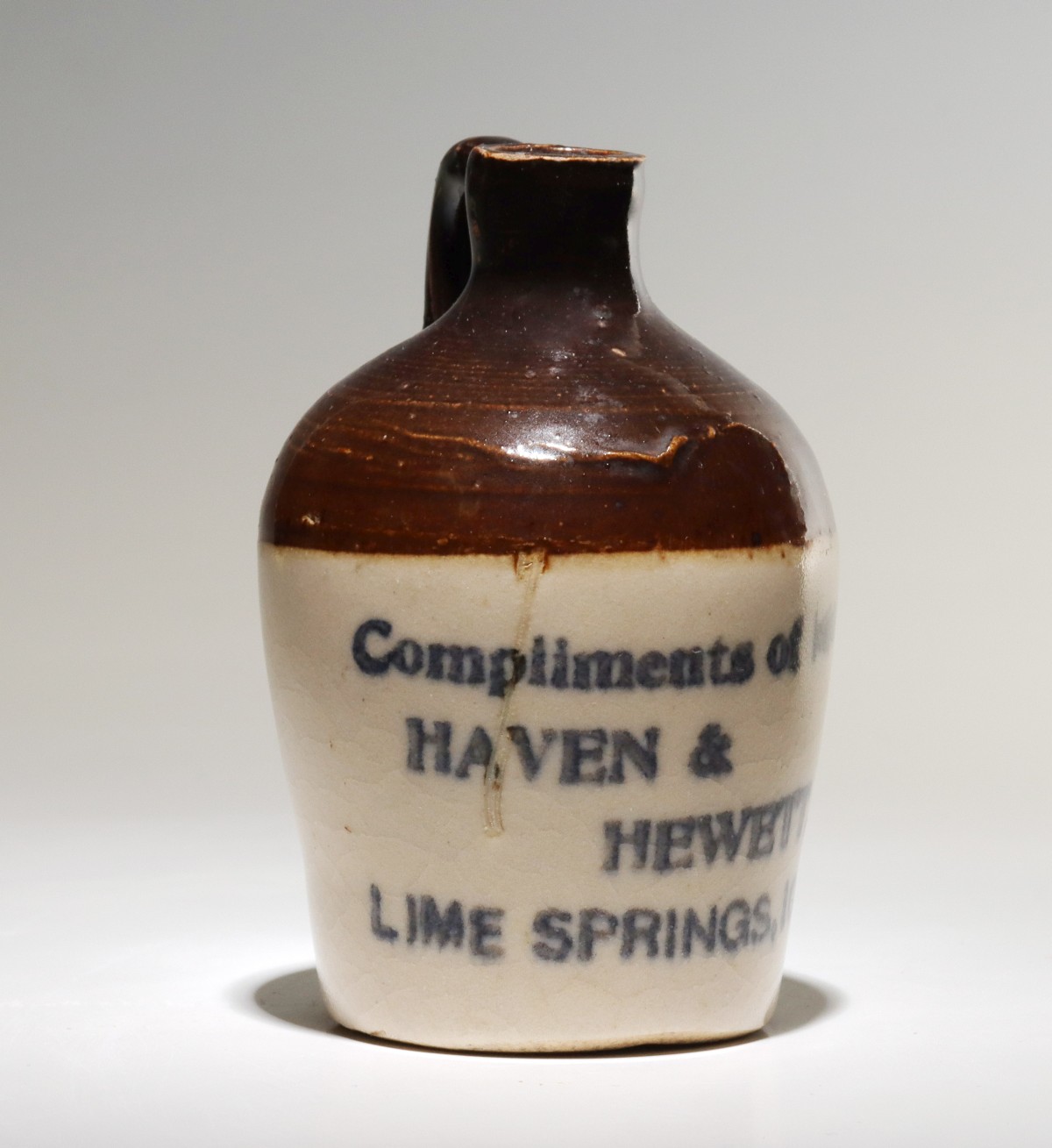 LIME SPRINGS IOWA STONEWARE MINI JUG