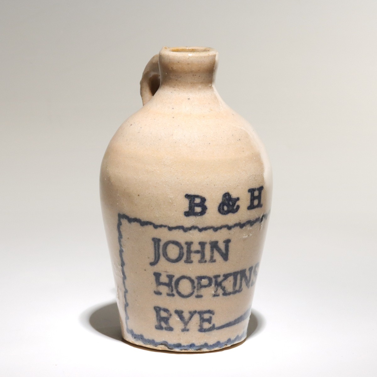 JOHN HOPKINS RYE WHISKEY B & H MINI JUG