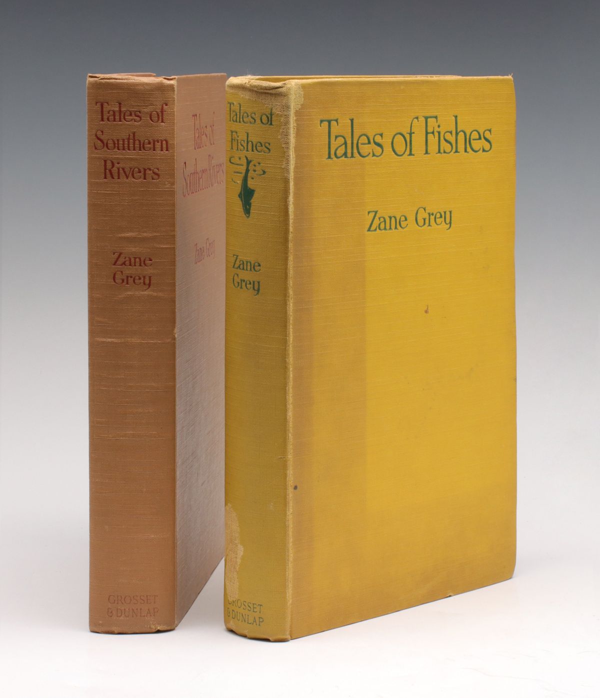 TWO ZANE GREY VOLUMES ON FISHING ADVENTURE