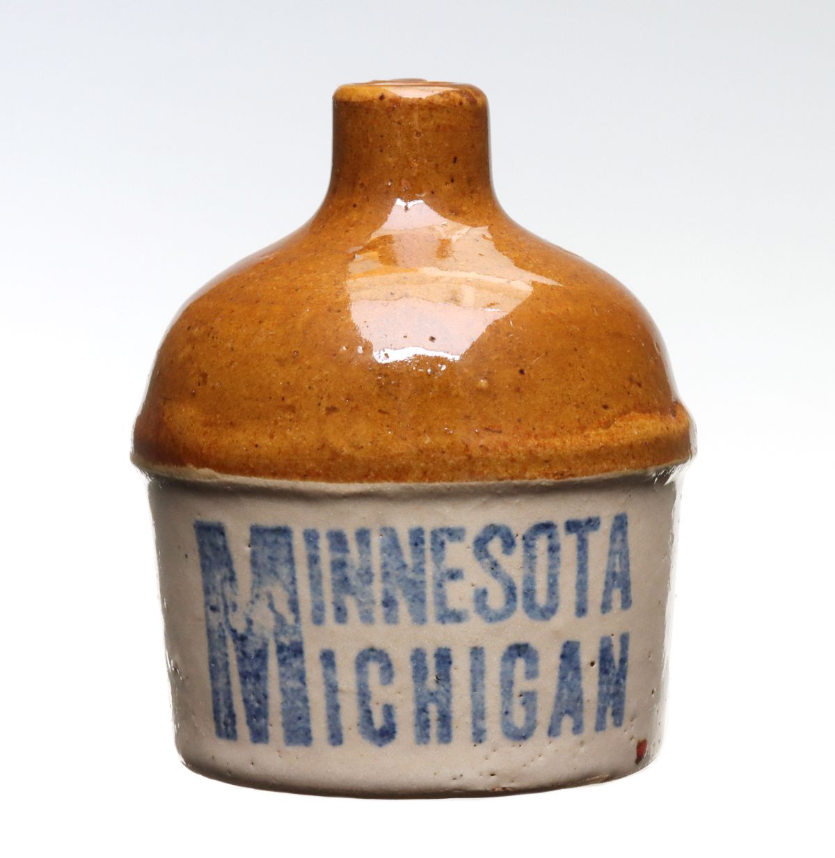 RED WING ''MINNESOTA MICHIGAN'' STONEWARE MINI JUG