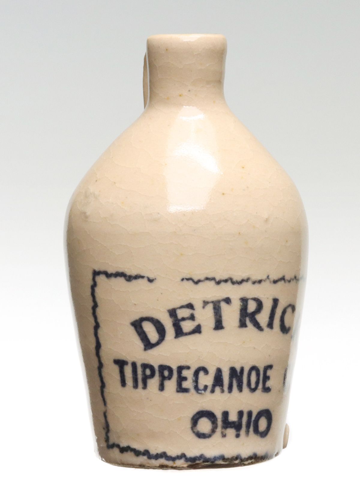 TIPPECANOE CITY OHIO STONEWARE MINI JUG