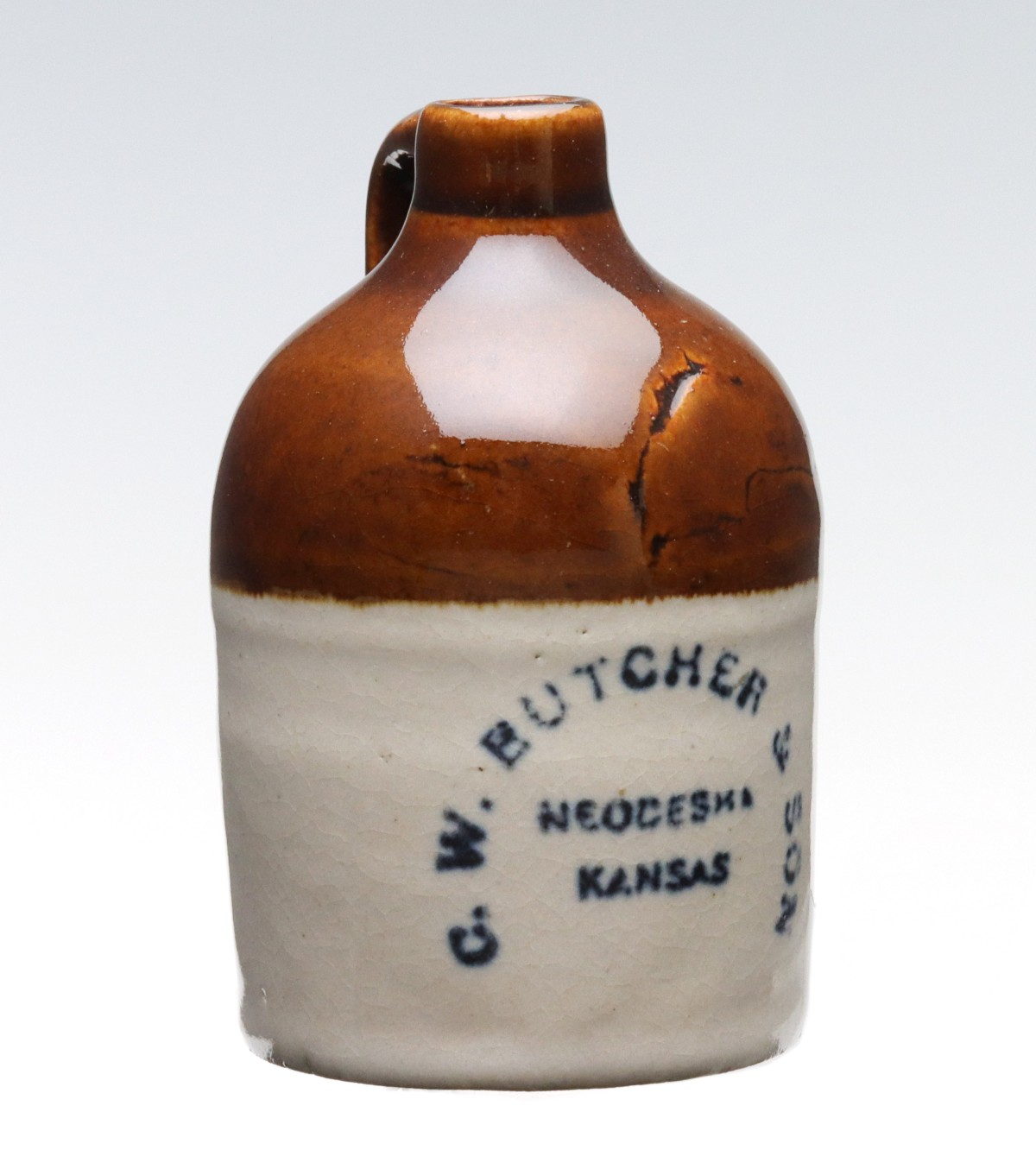 NEODESHA KANSAS STONEWARE MINI JUG