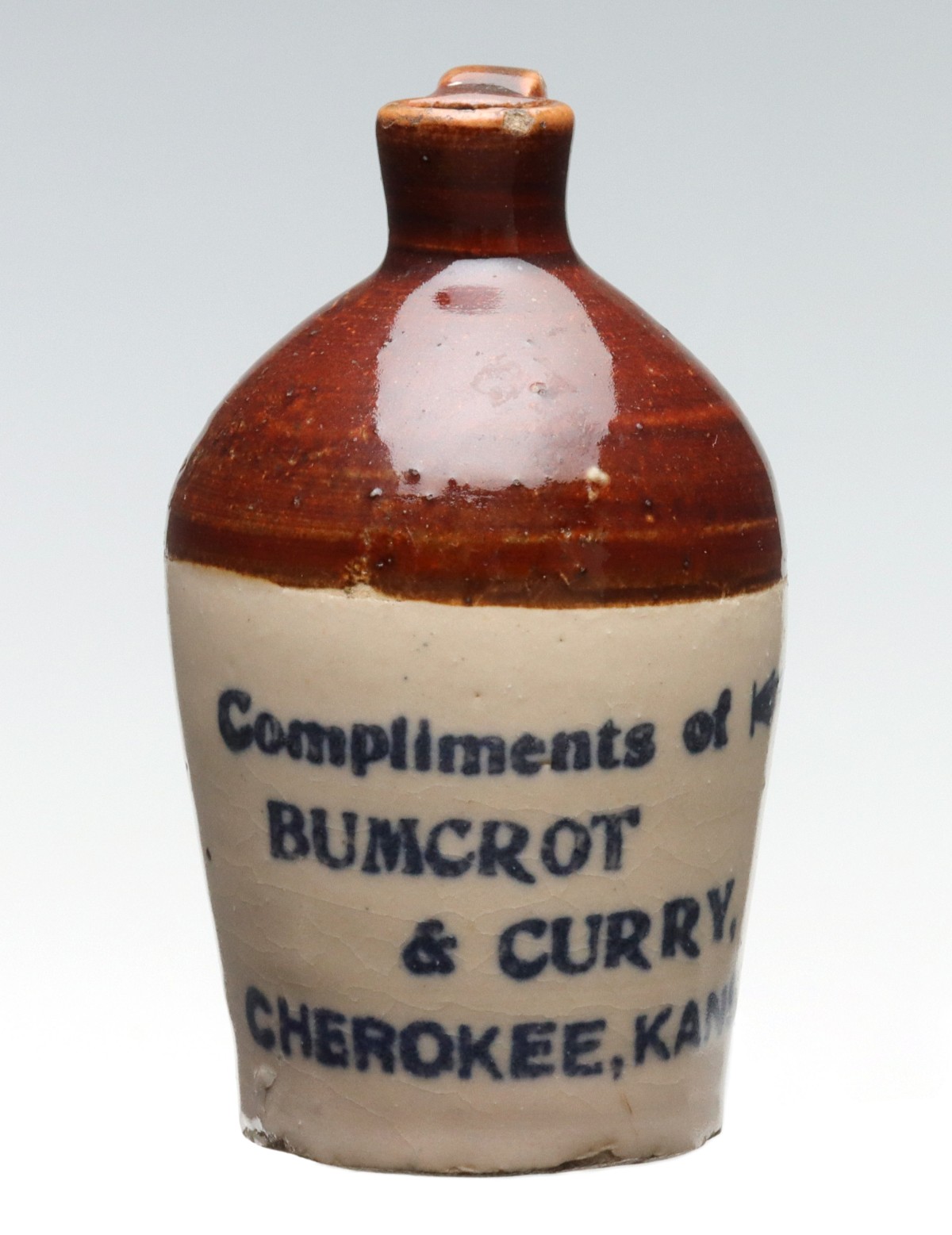 CHEROKEE KANSAS STONEWARE MINI JUG