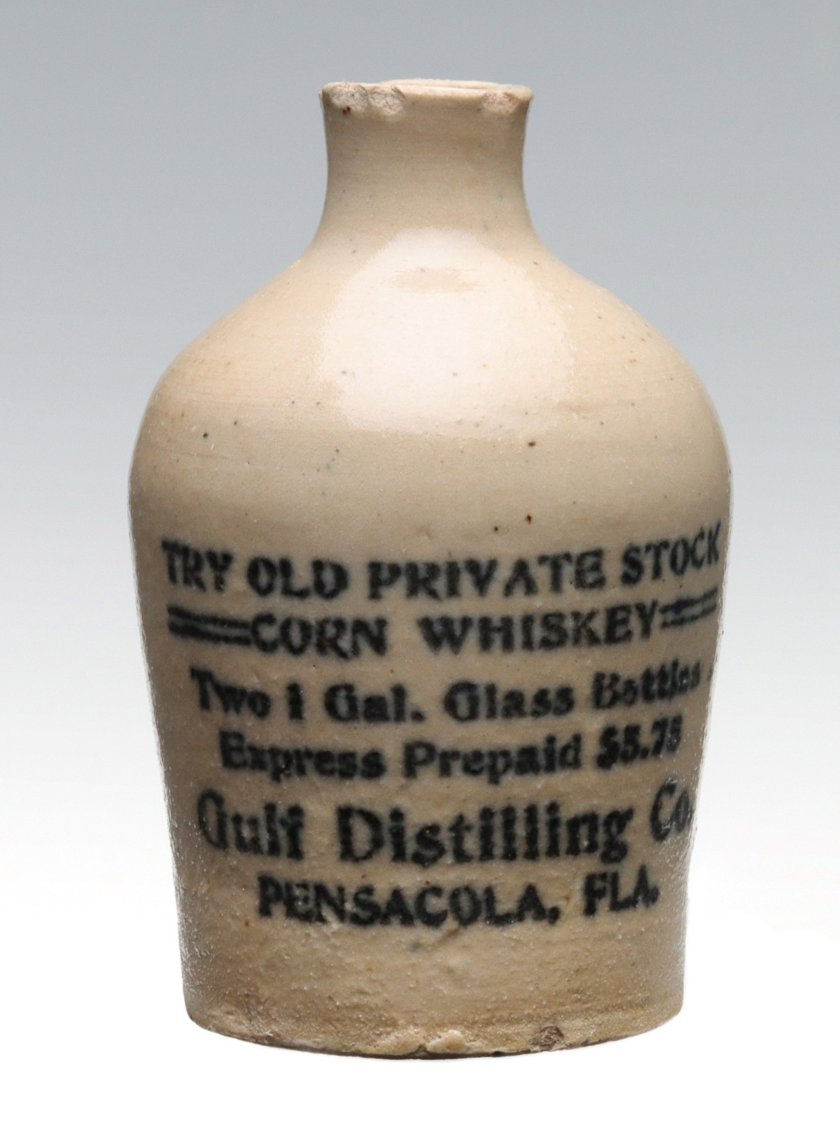 PENSACOLA FLORIDA STONEWARE MINI JUG