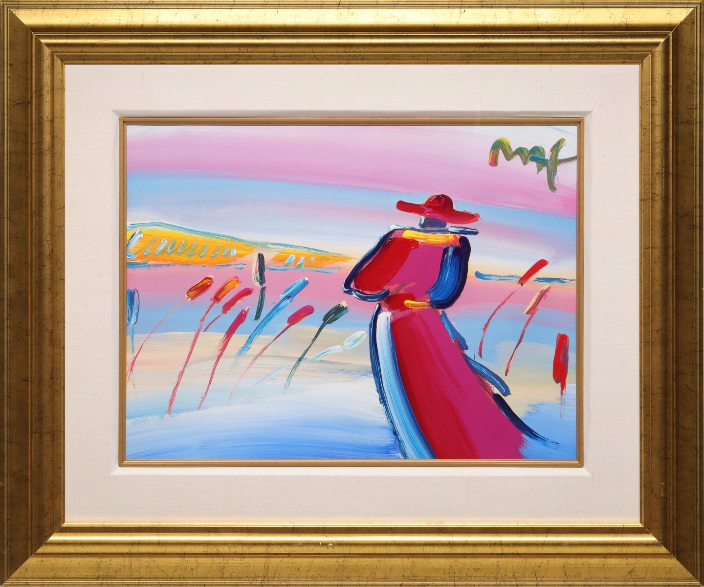 PETER MAX (B. 1937) LITHOGRAPH WITH ACRYLIC PAINT