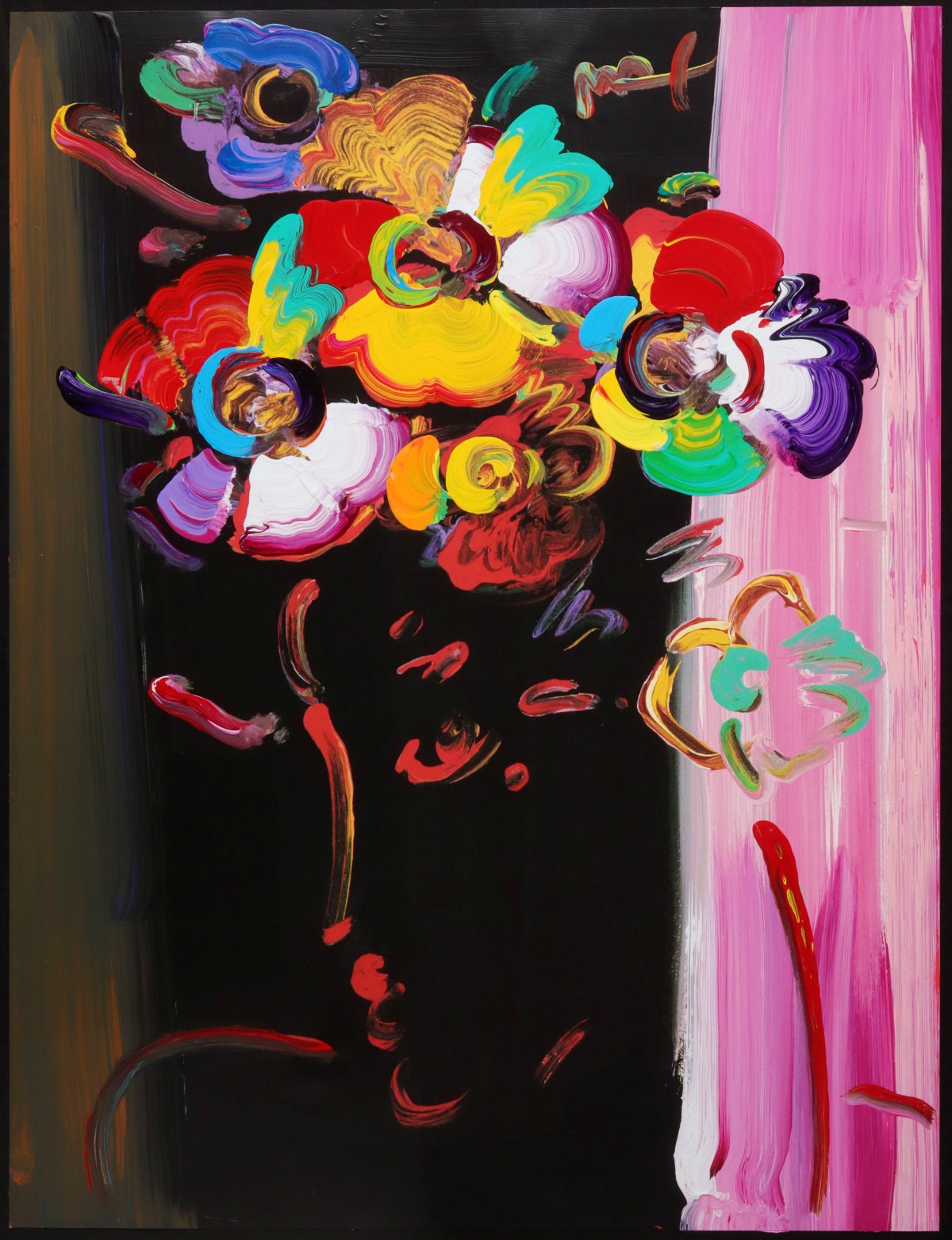 PETER MAX (B. 1937) LITHOGRAPH WITH ACRYLIC PAINT