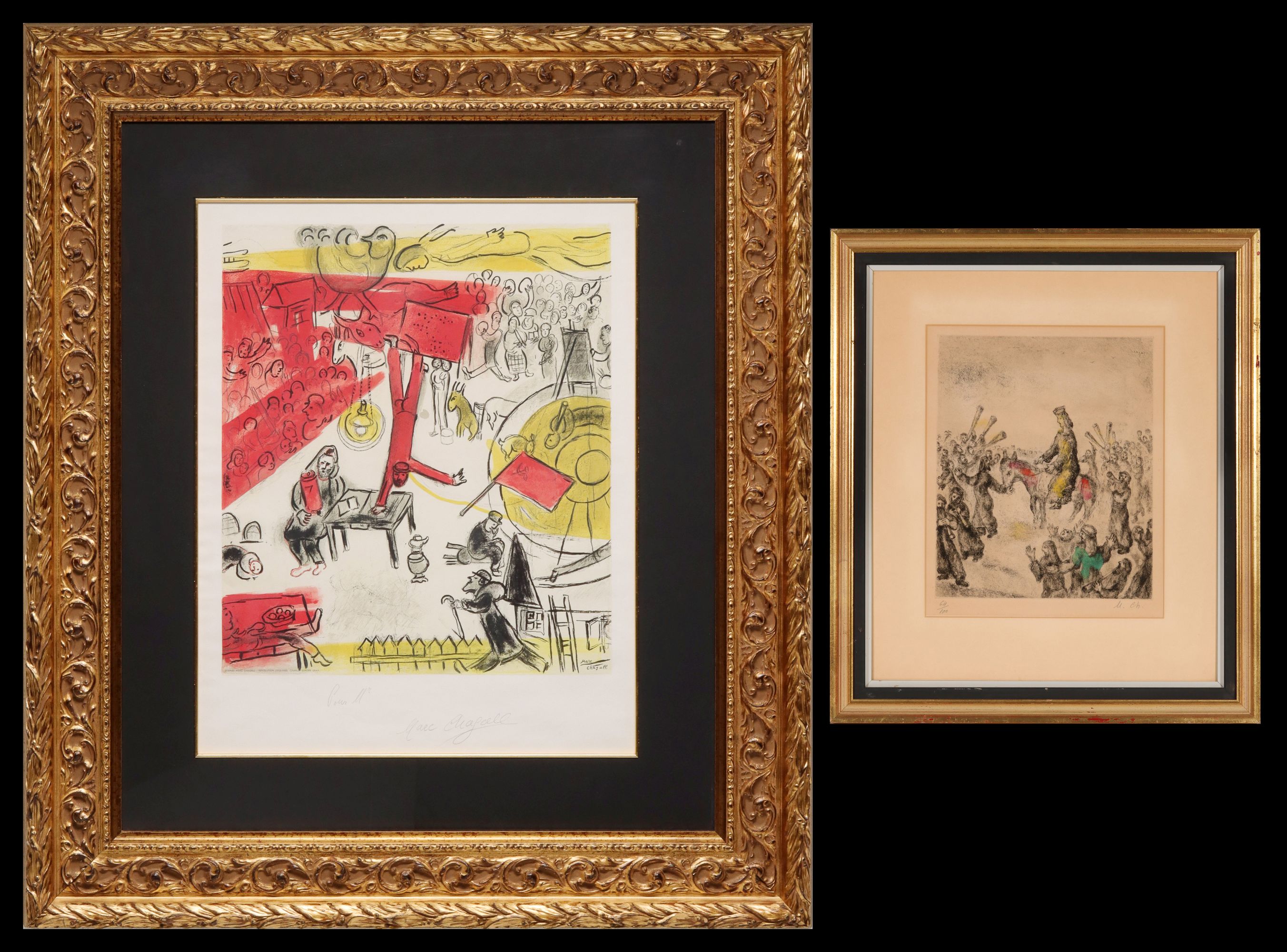 MARC CHAGALL (1887-1985) PENCIL SIGNED PRINTS