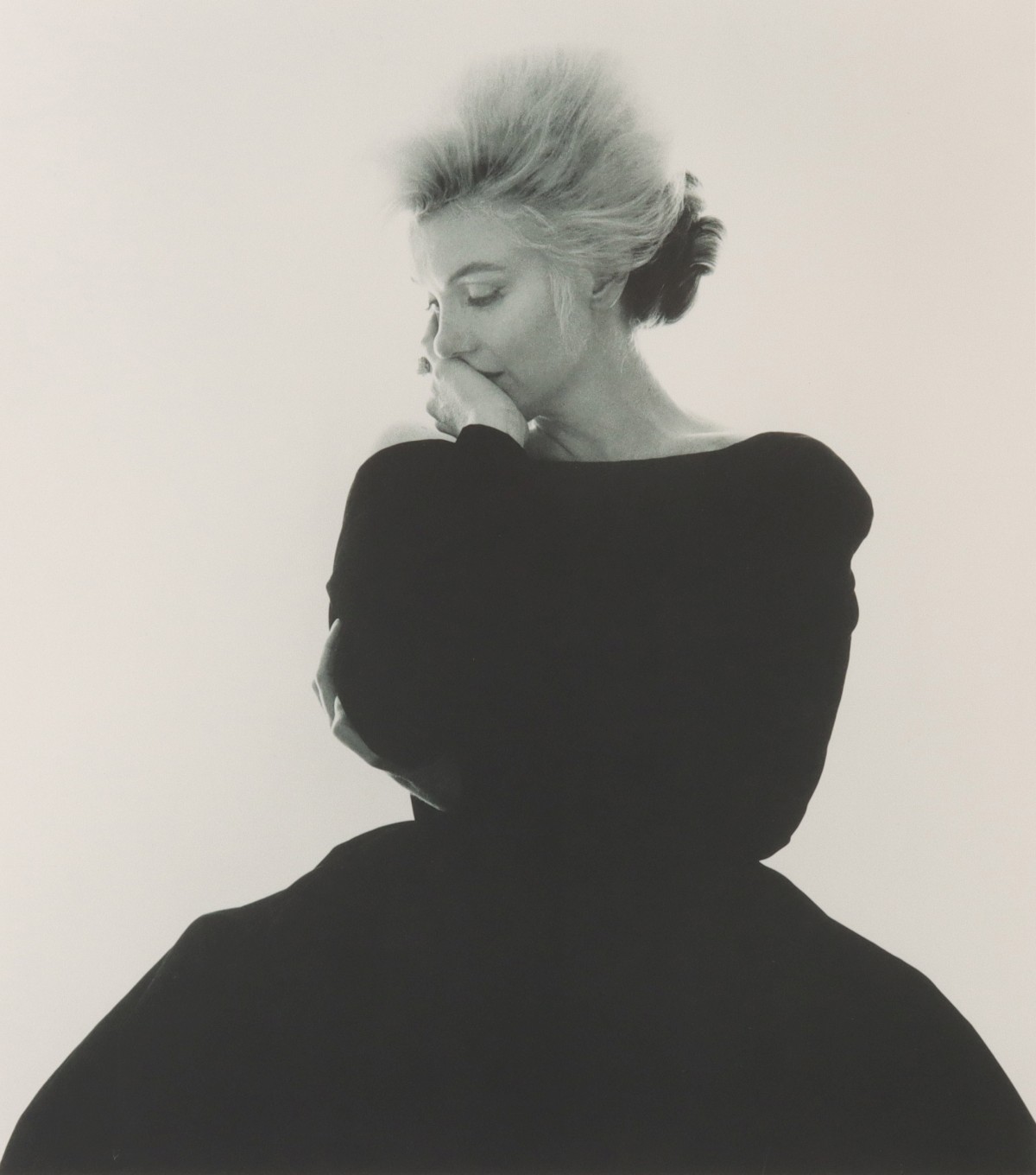 BERT STERN | MARILYN MONROE IN BLACK DIOR DRESS, 1962